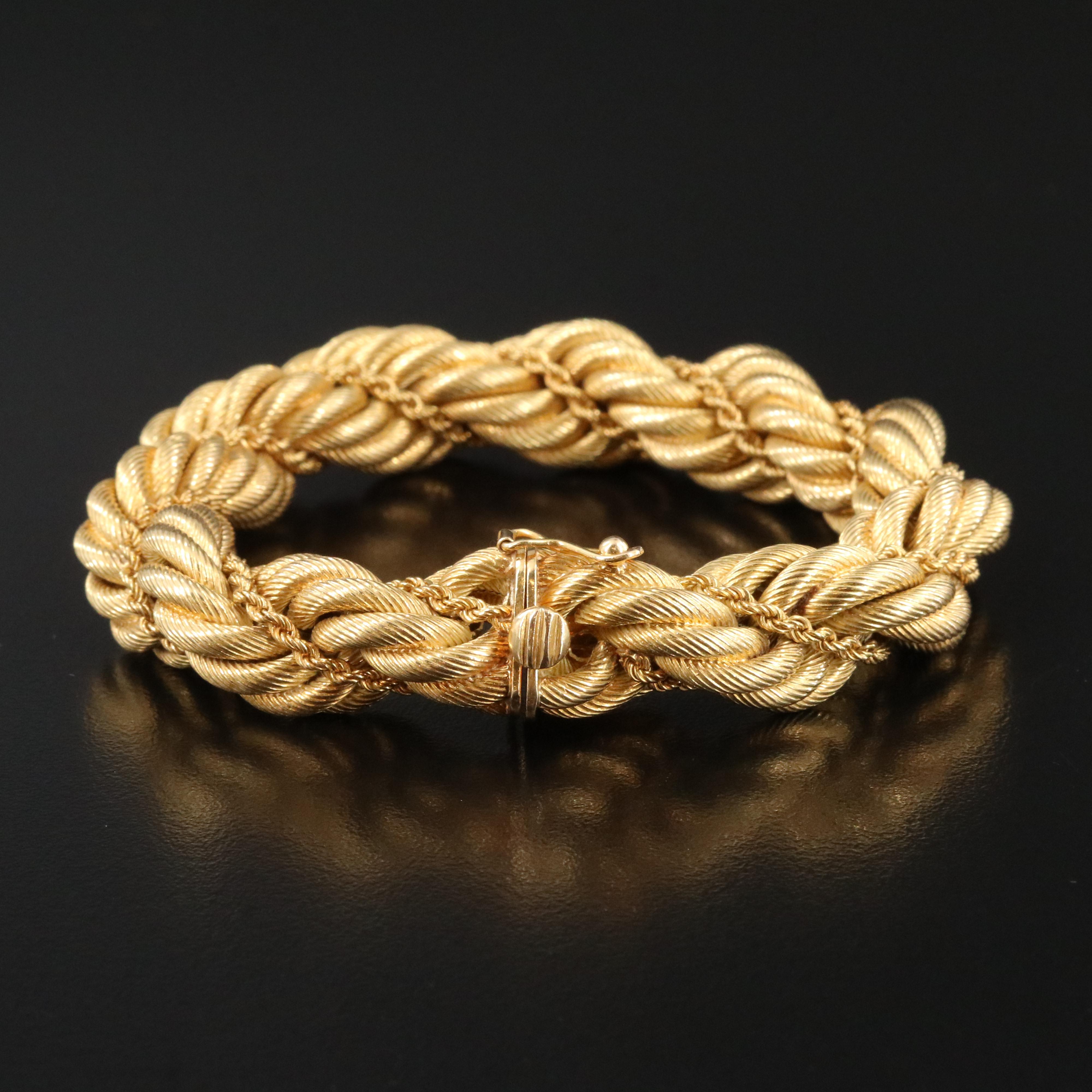 Tiffany & Co. 18K Double Twisted Rope Bracelet