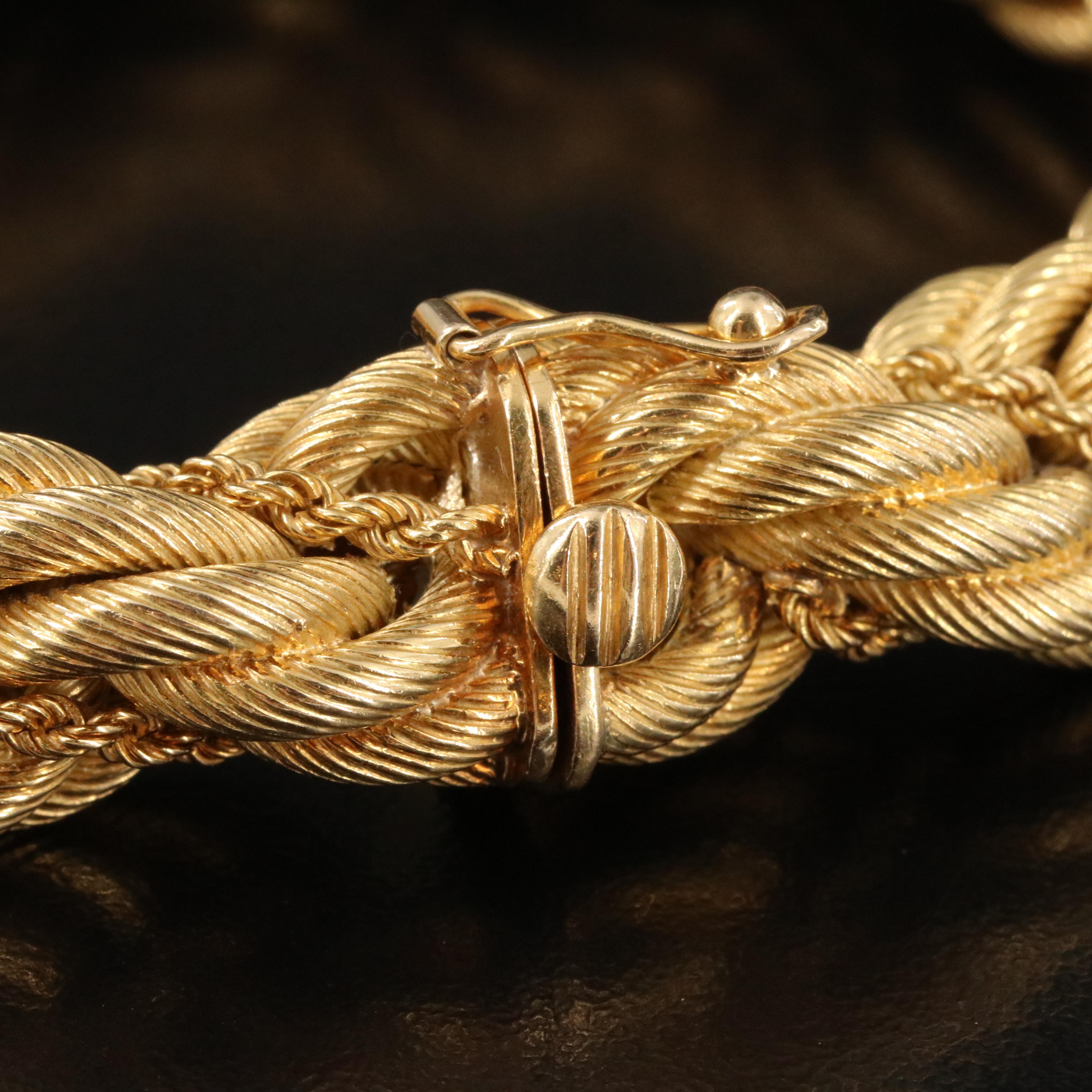 Tiffany & Co. 18K Double Twisted Rope Bracelet