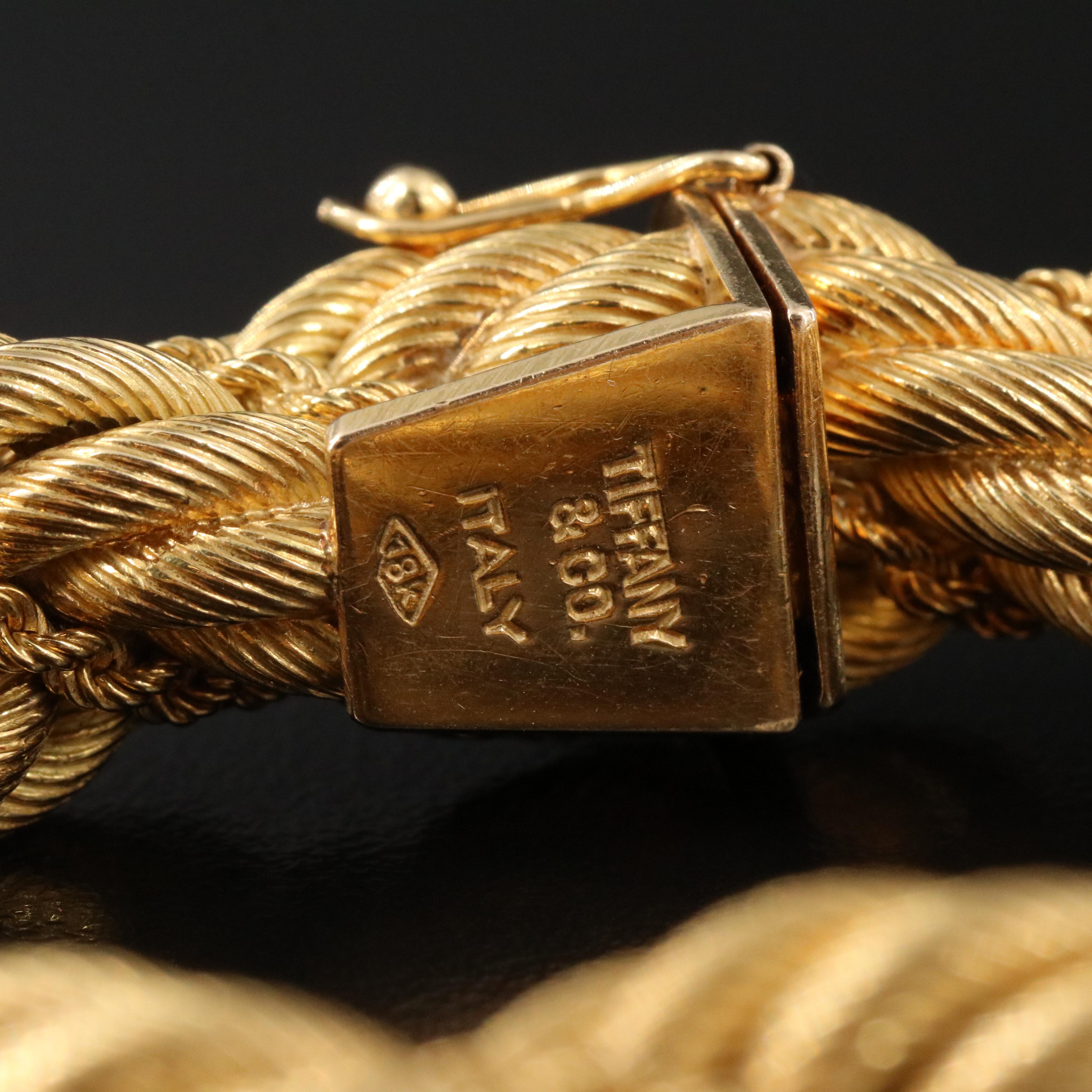 Tiffany & Co. 18K Double Twisted Rope Bracelet