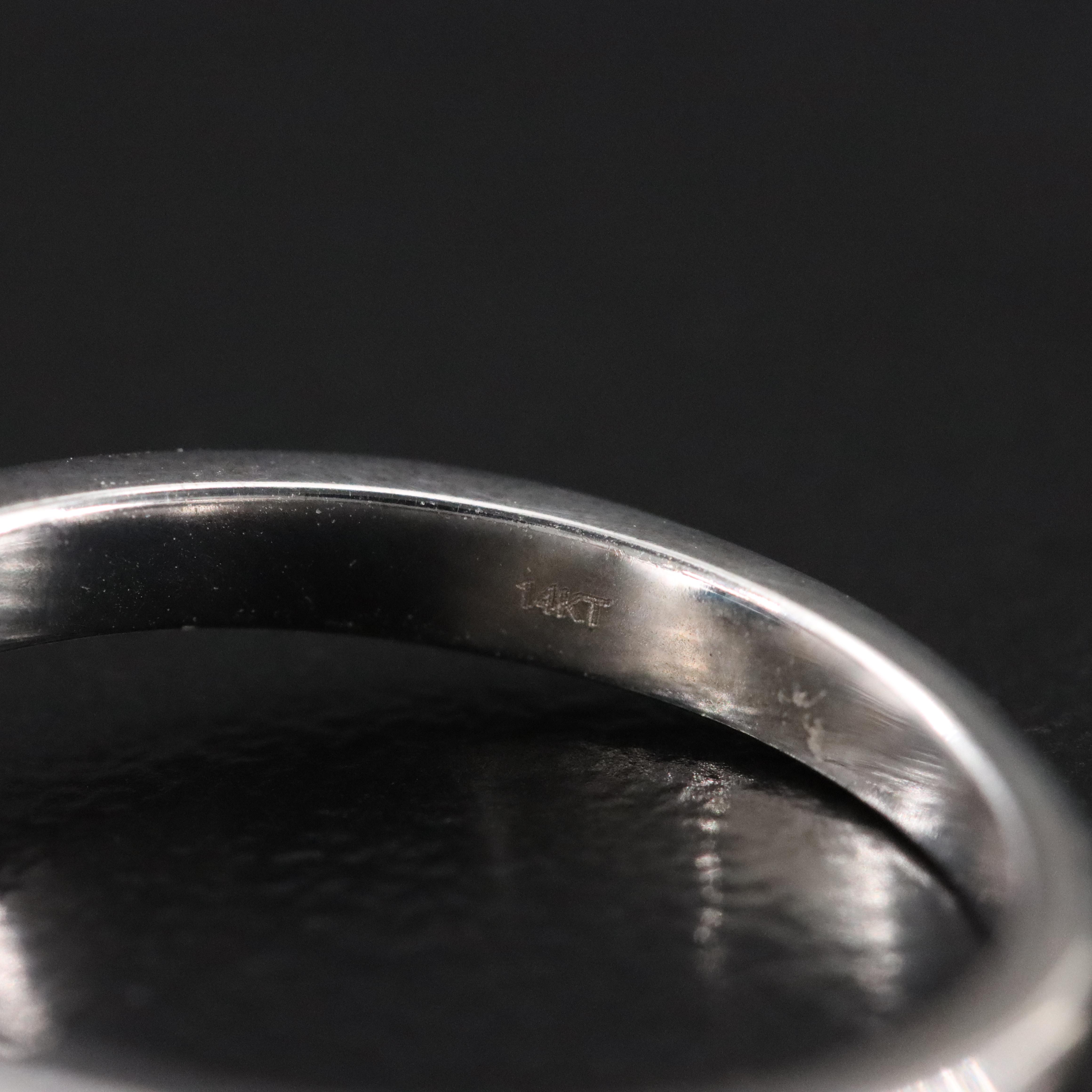 14K 2.18 CT Fancy Blue Lab Grown Diamond Solitaire Ring