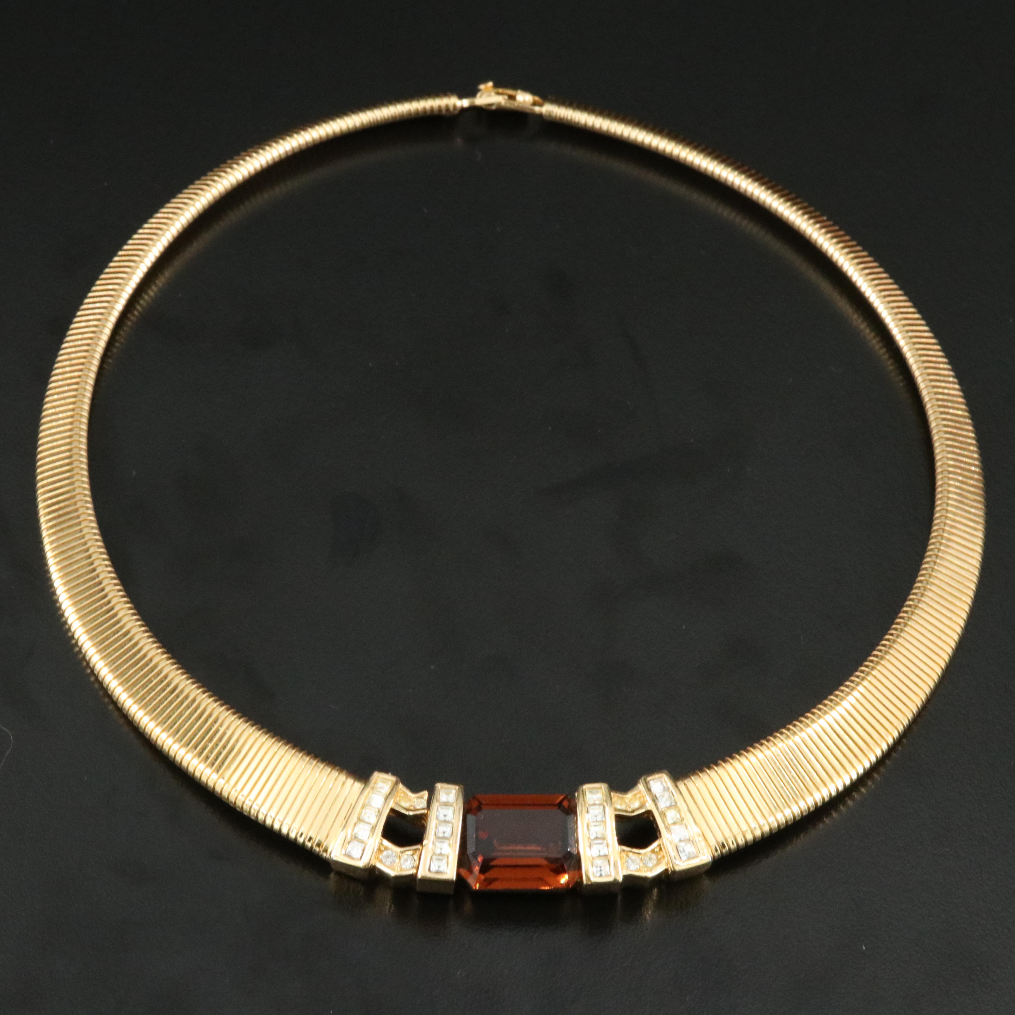 Christian Dior Glass Crystal Necklace