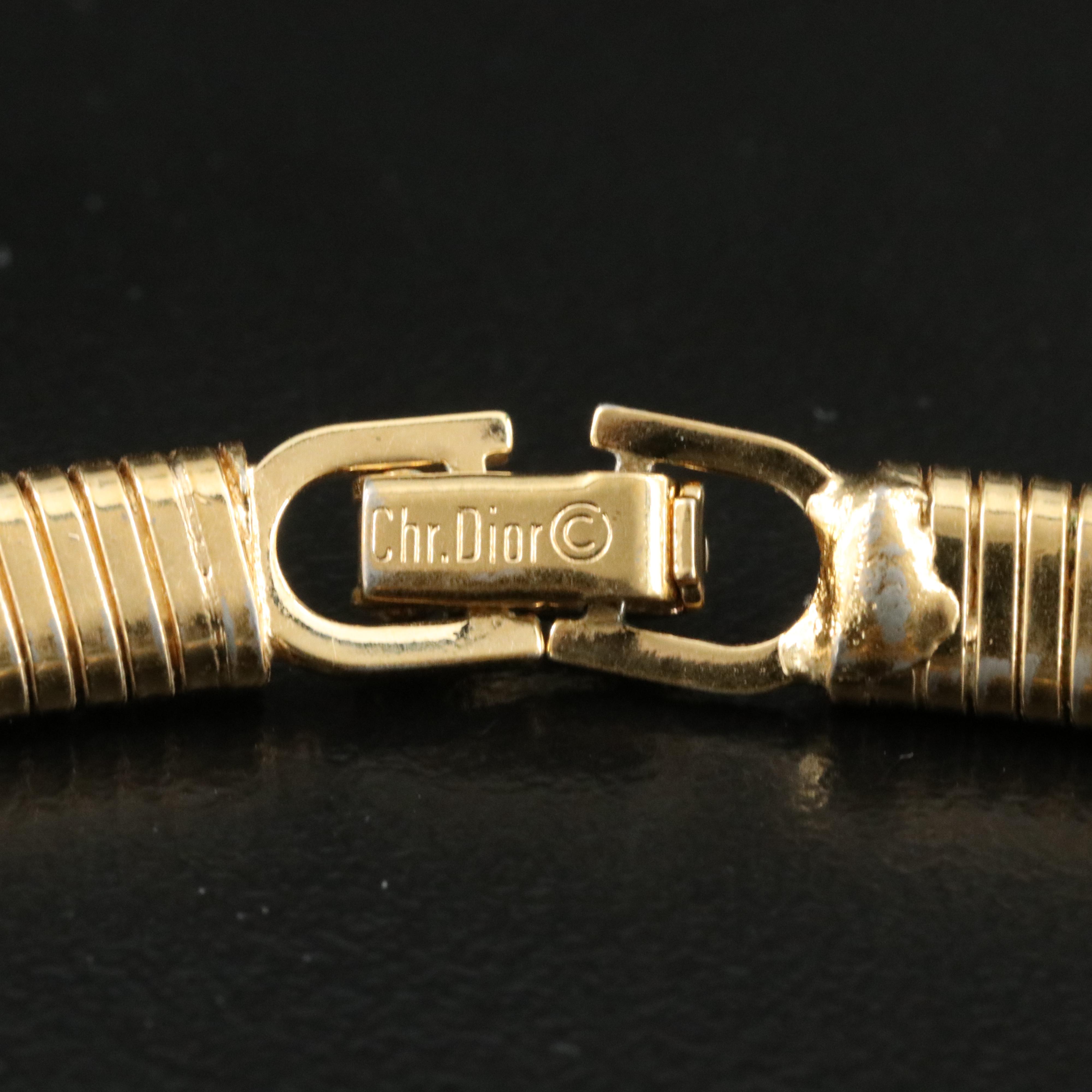 Christian Dior Glass Crystal Necklace