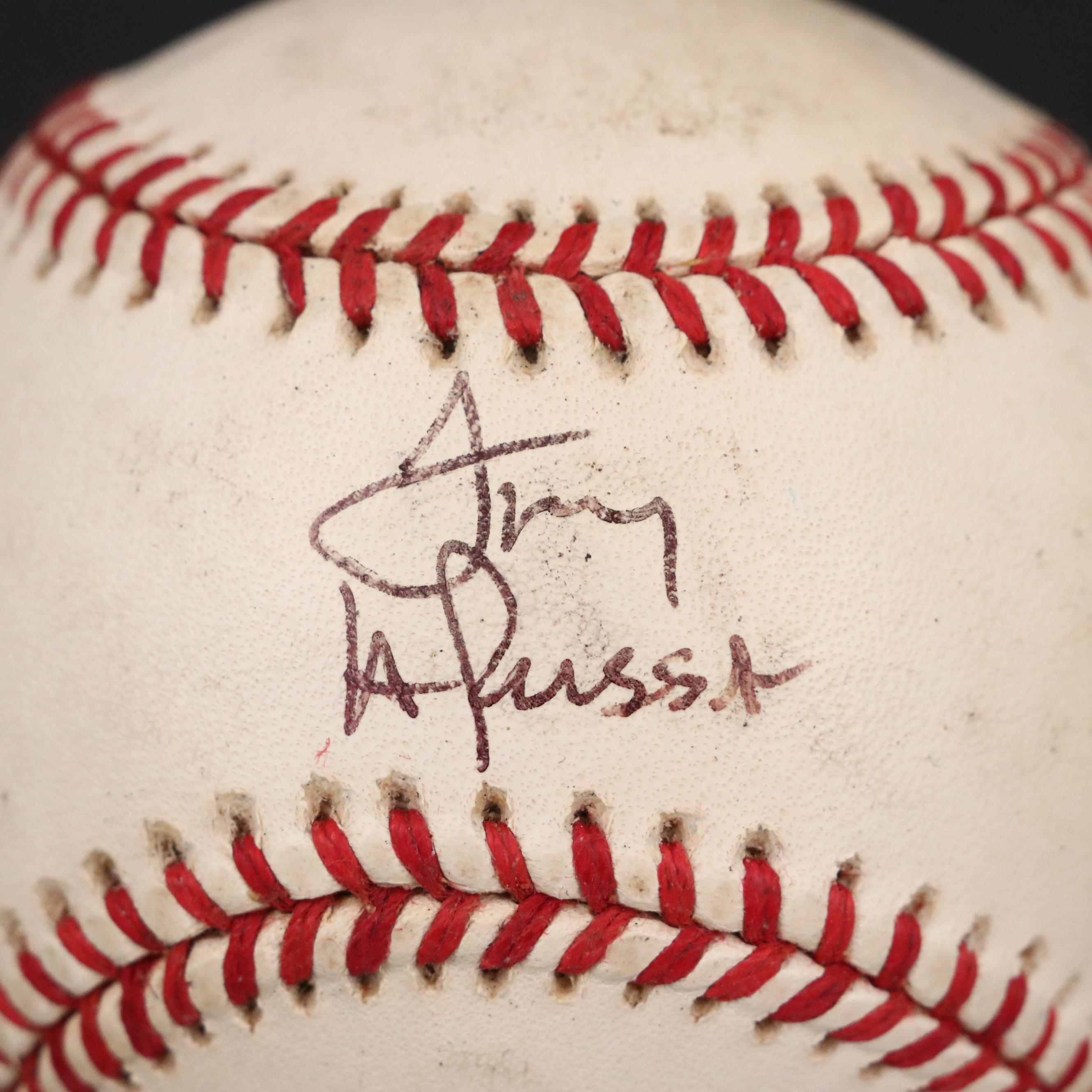 Tony La Russa Signed Rawlings Official Baseball with Bobby Cox Signed Card, JSA