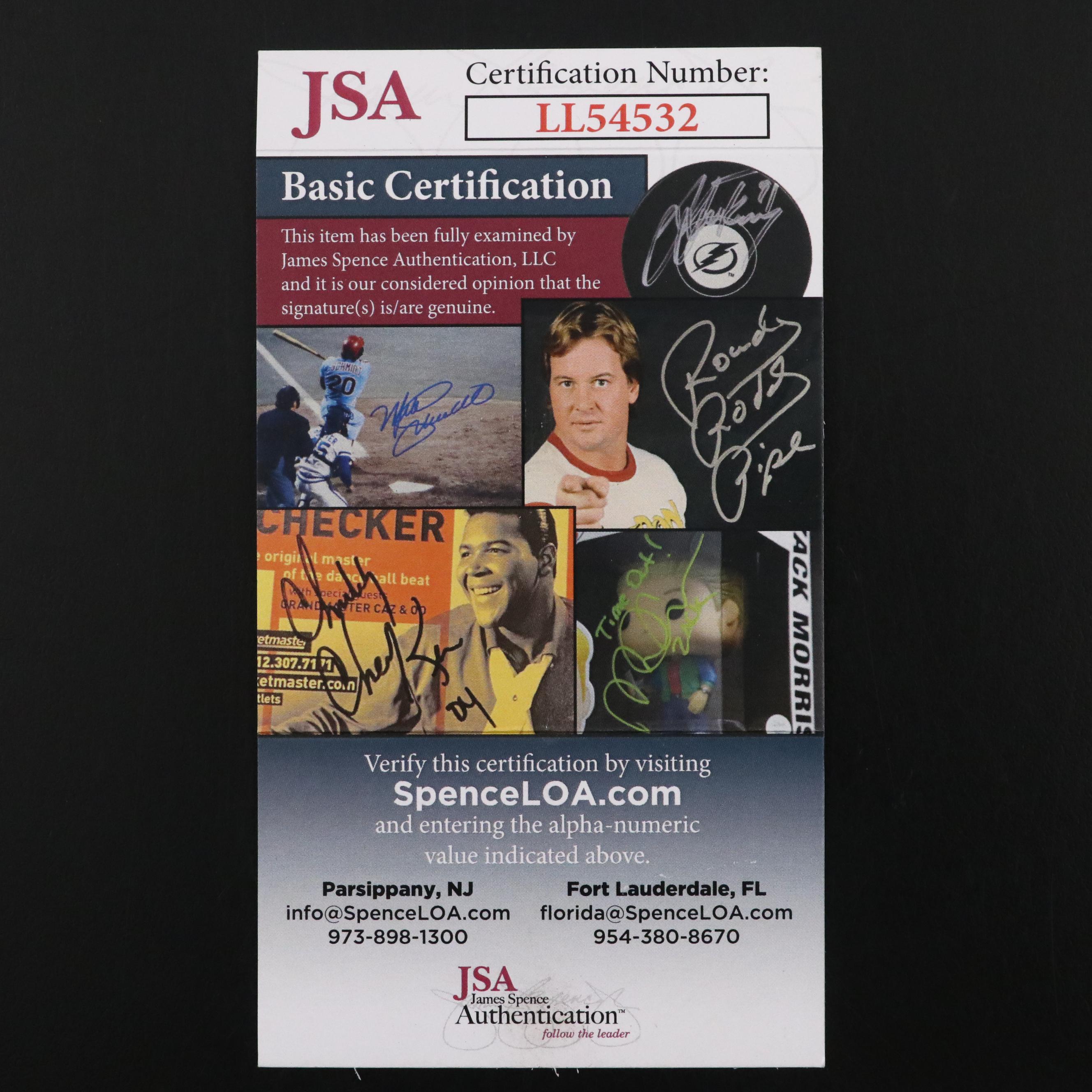 Tony La Russa Signed Rawlings Official Baseball with Bobby Cox Signed Card, JSA