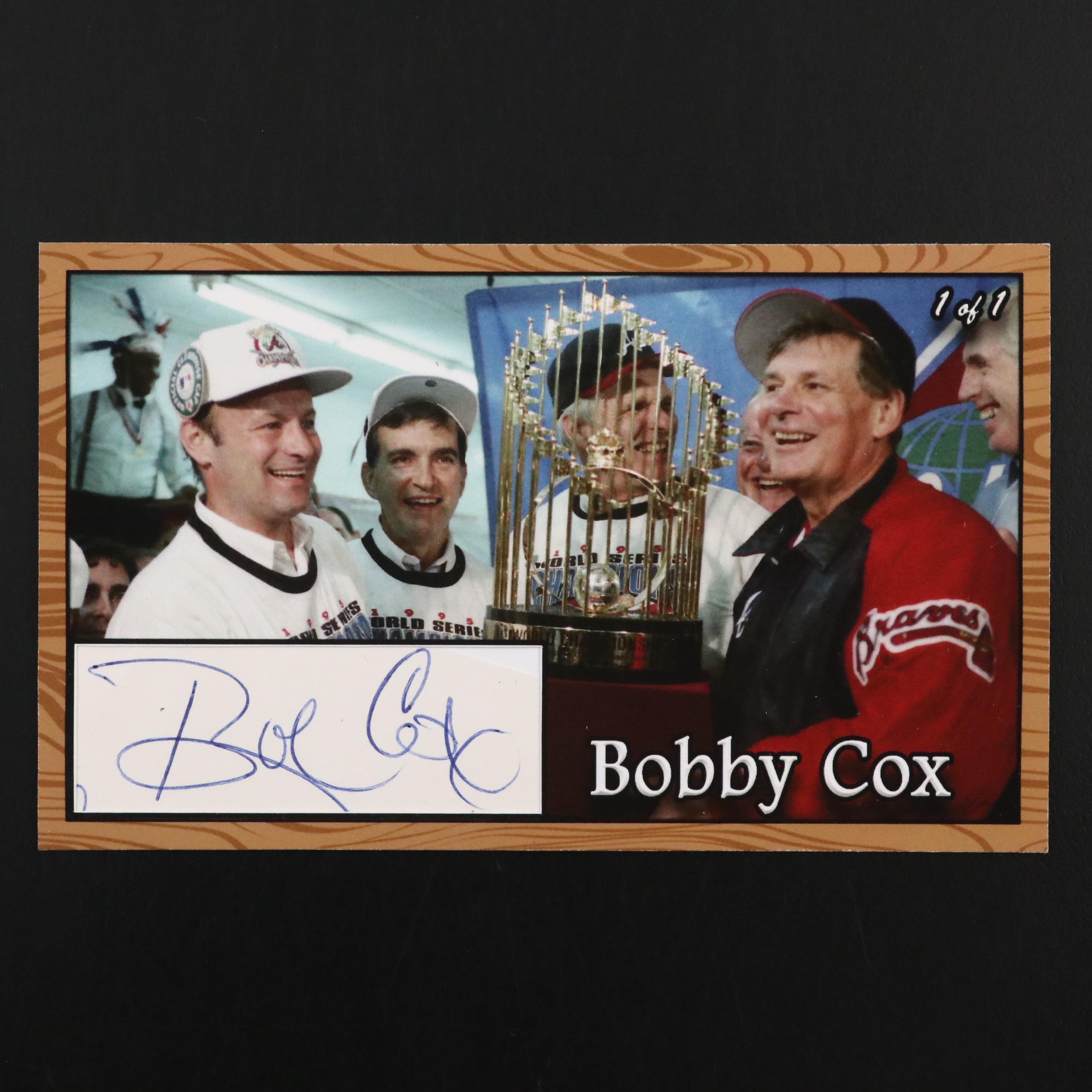 Tony La Russa Signed Rawlings Official Baseball with Bobby Cox Signed Card, JSA