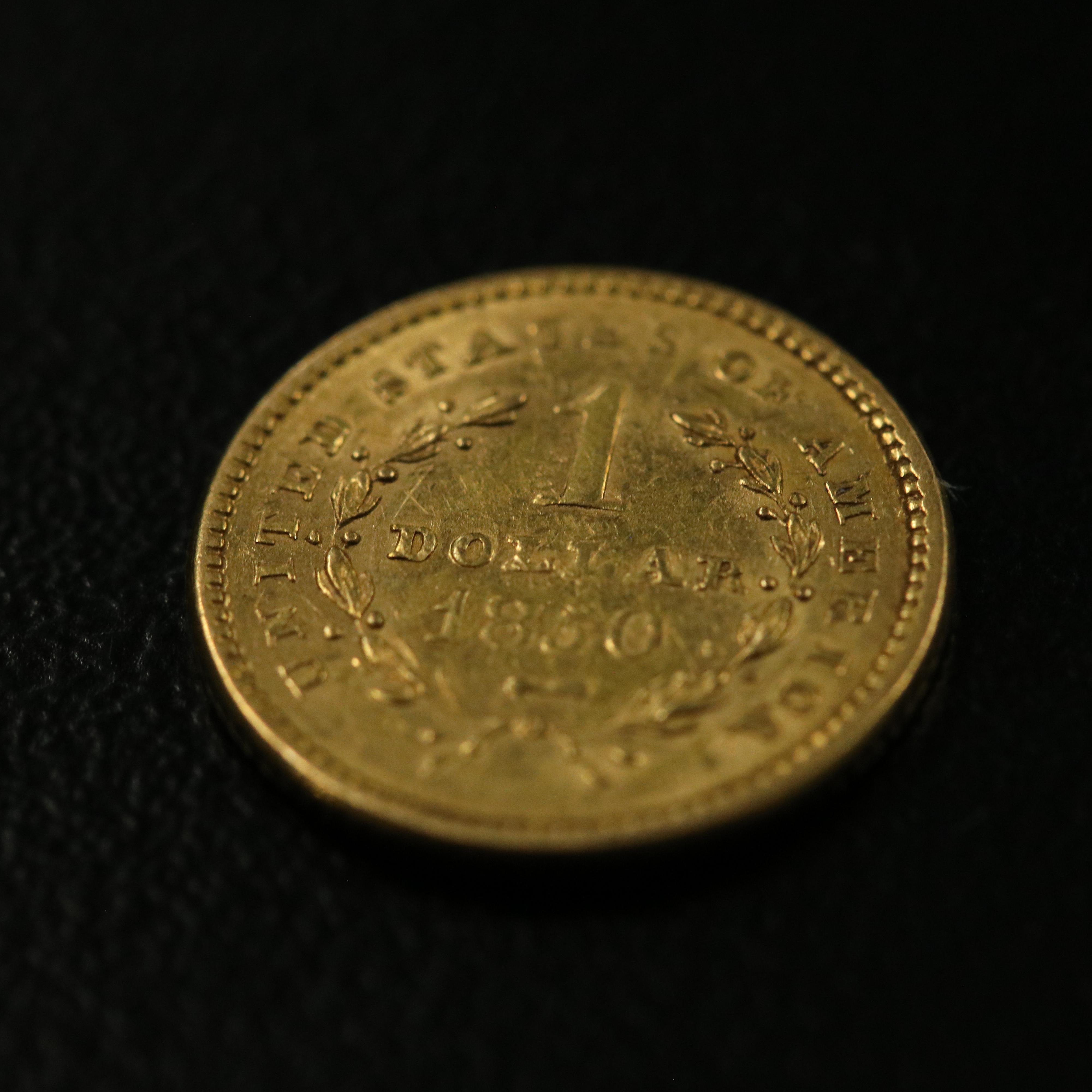 1850 Liberty Head $1 Gold Coin