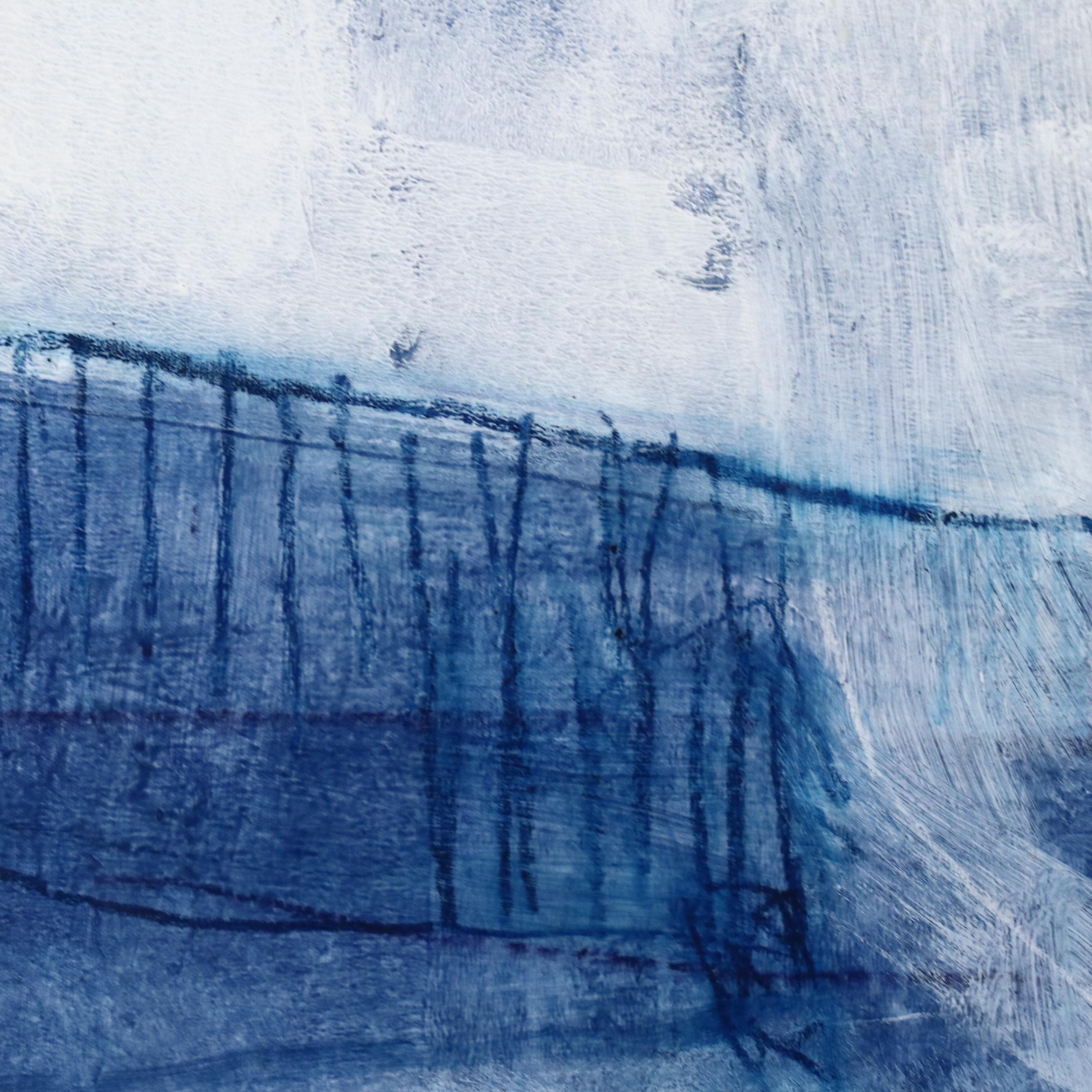 Ursula J. Brenner Abstract Mixed Media Painting, 21st Century