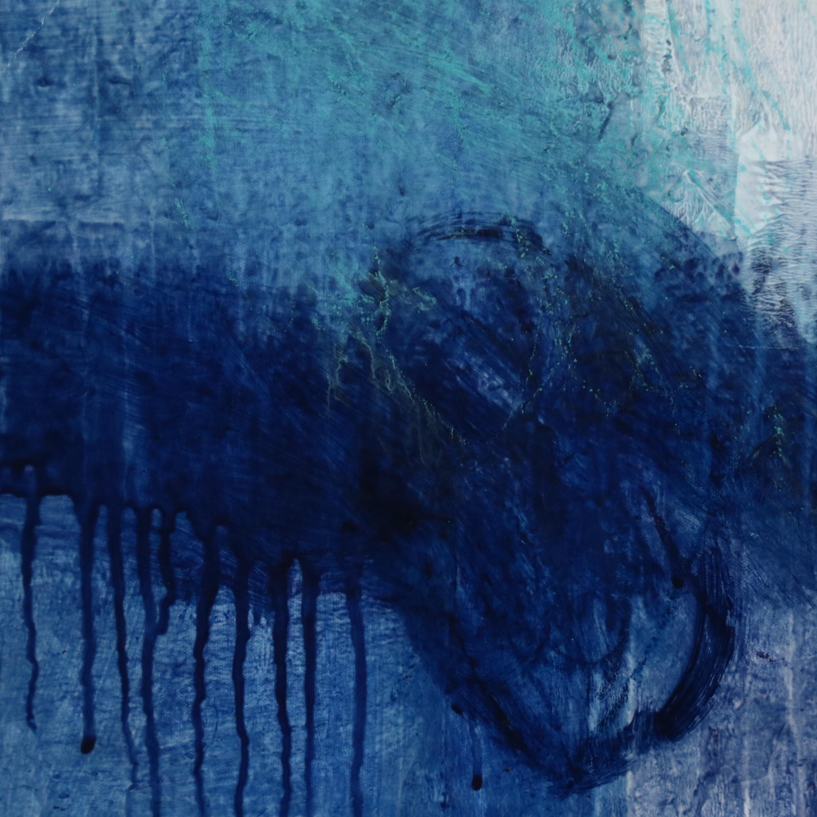 Ursula J. Brenner Abstract Mixed Media Painting, 21st Century