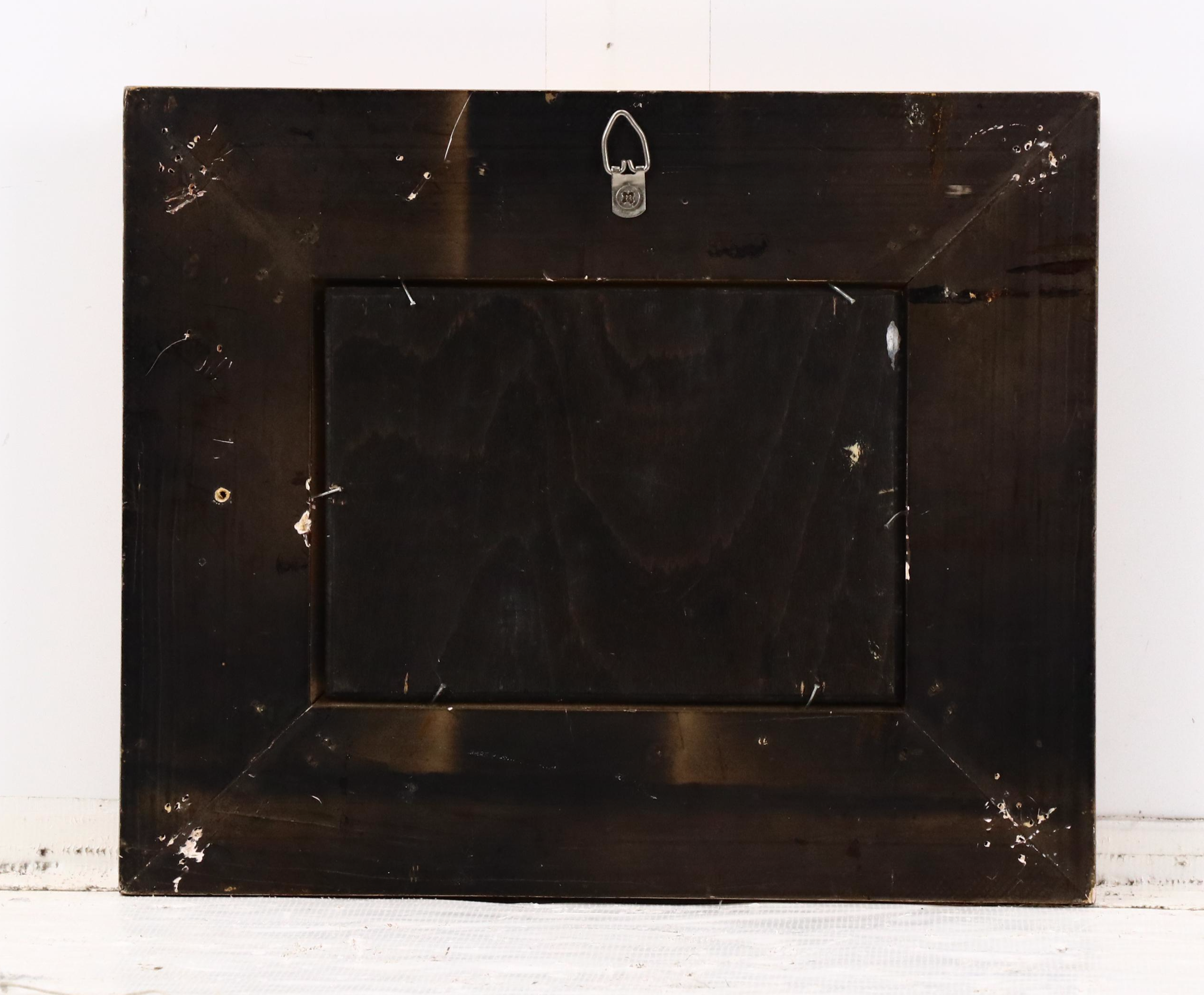 Oil Painting with Street Scene, Late 19th / 20th Century