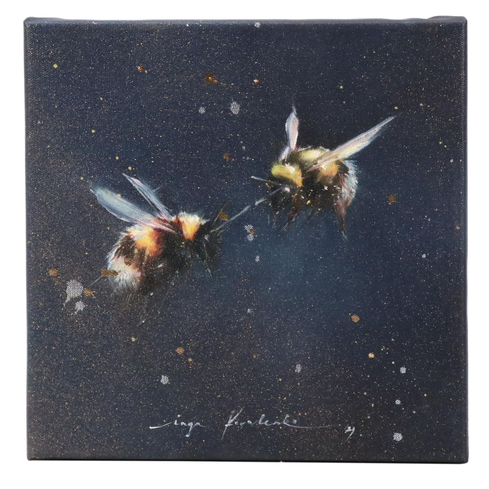 Inga Kovalenko Oil Painting of Bees, 2025