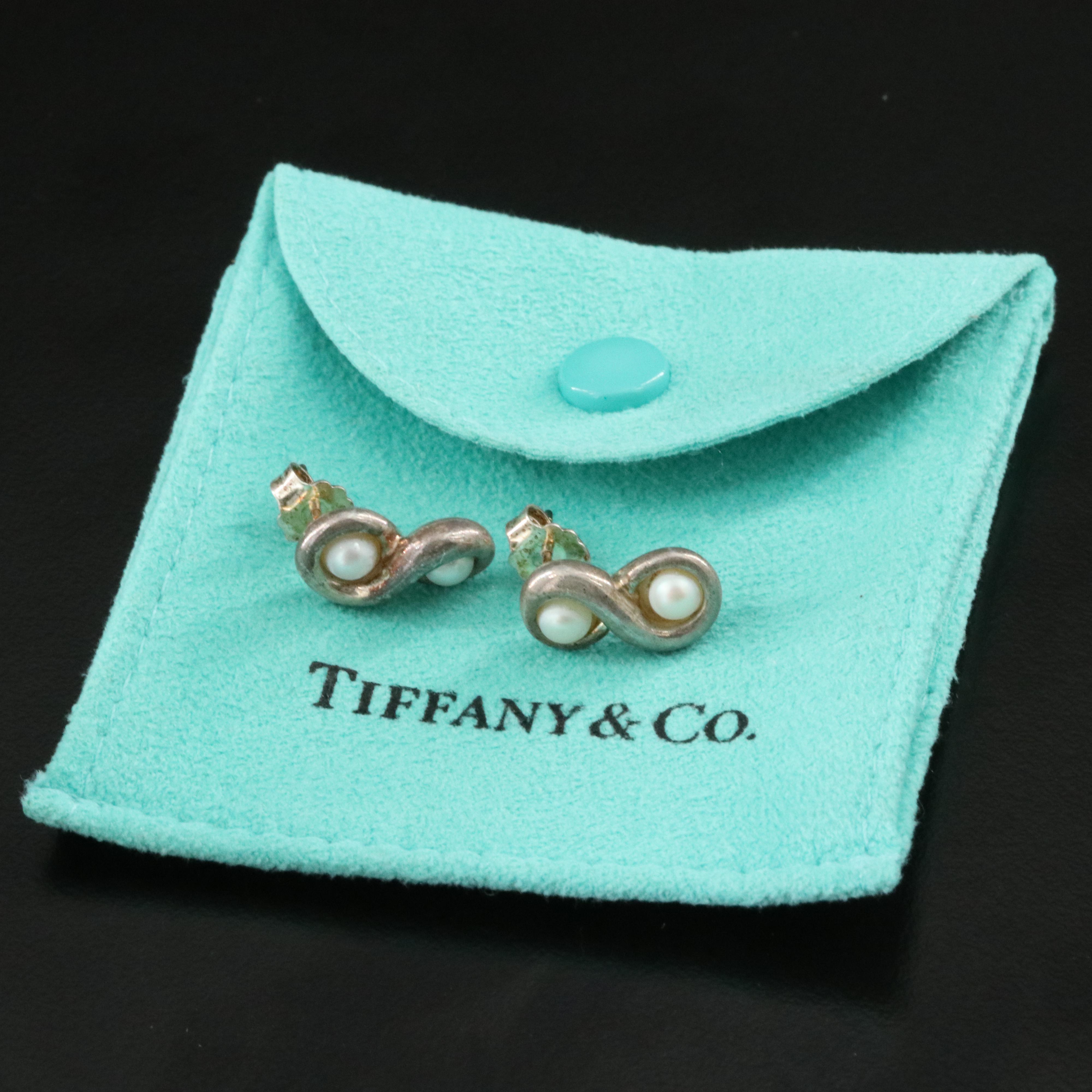 Tiffany & Co. Sterling Infinity Earrings