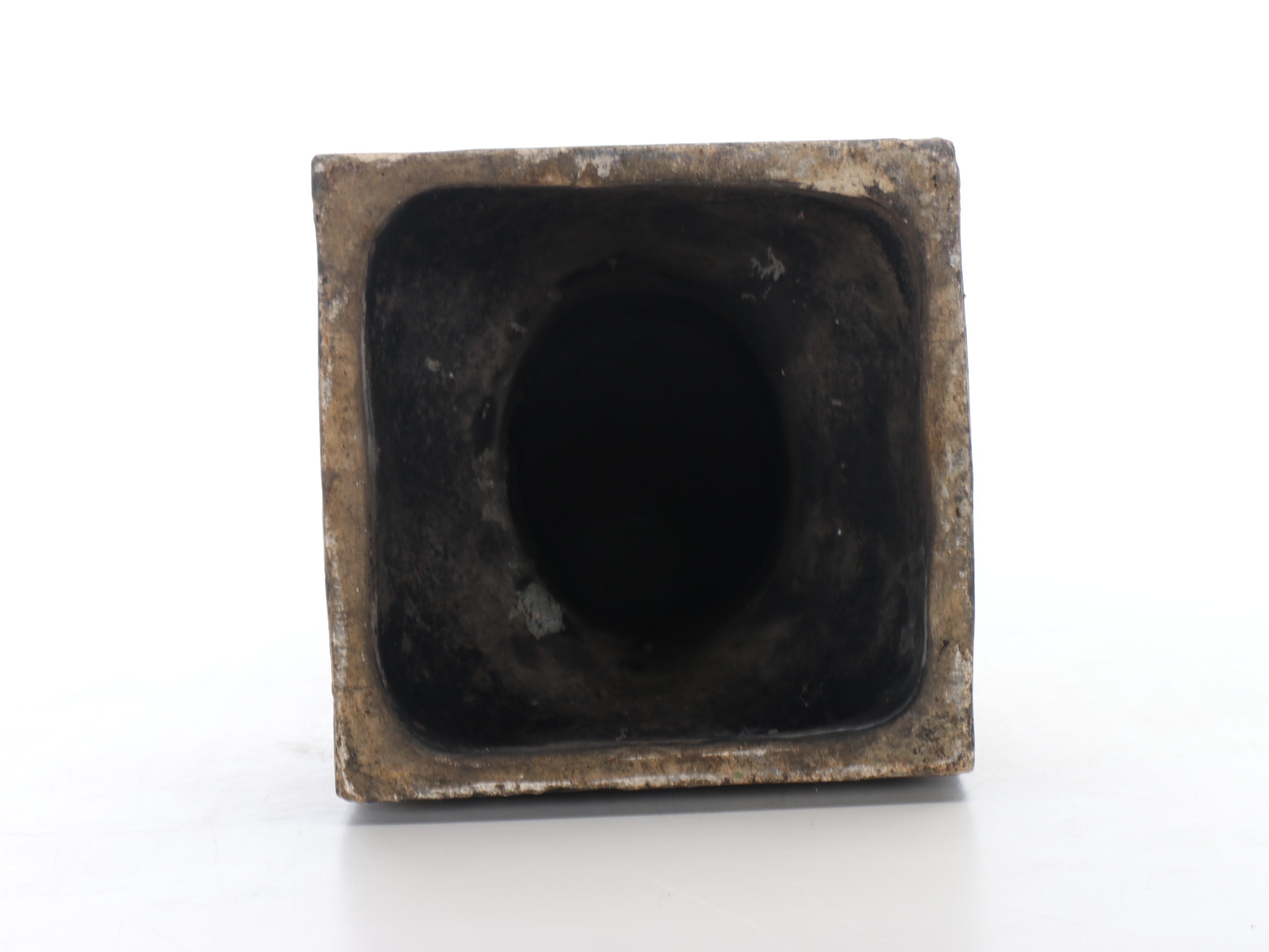 Victorian Earthenware Chimney Cap Style Pedestal, Late 19th/Early 20th C.