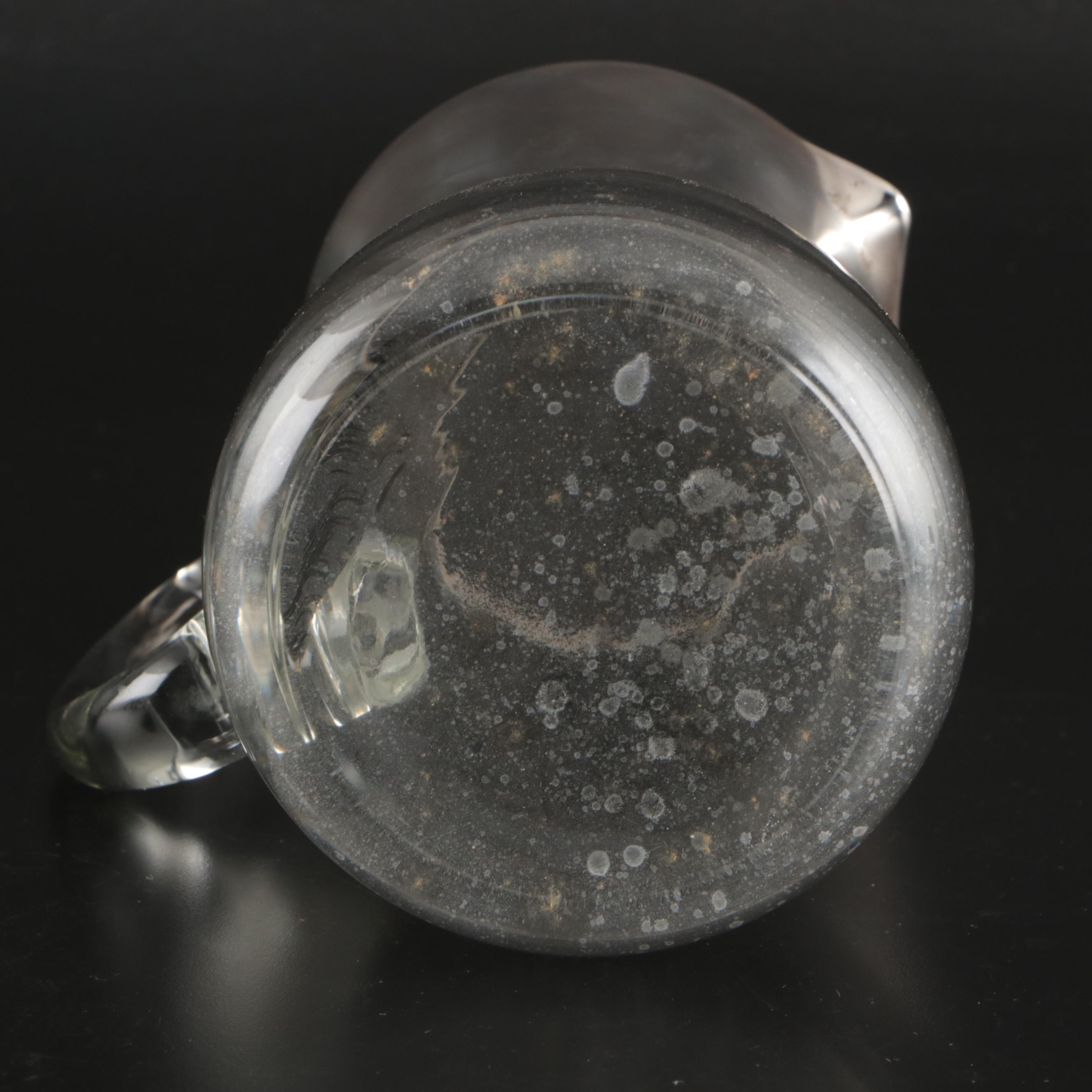 Dorothy Thorpe Glass Pitcher and Caviar Bowls