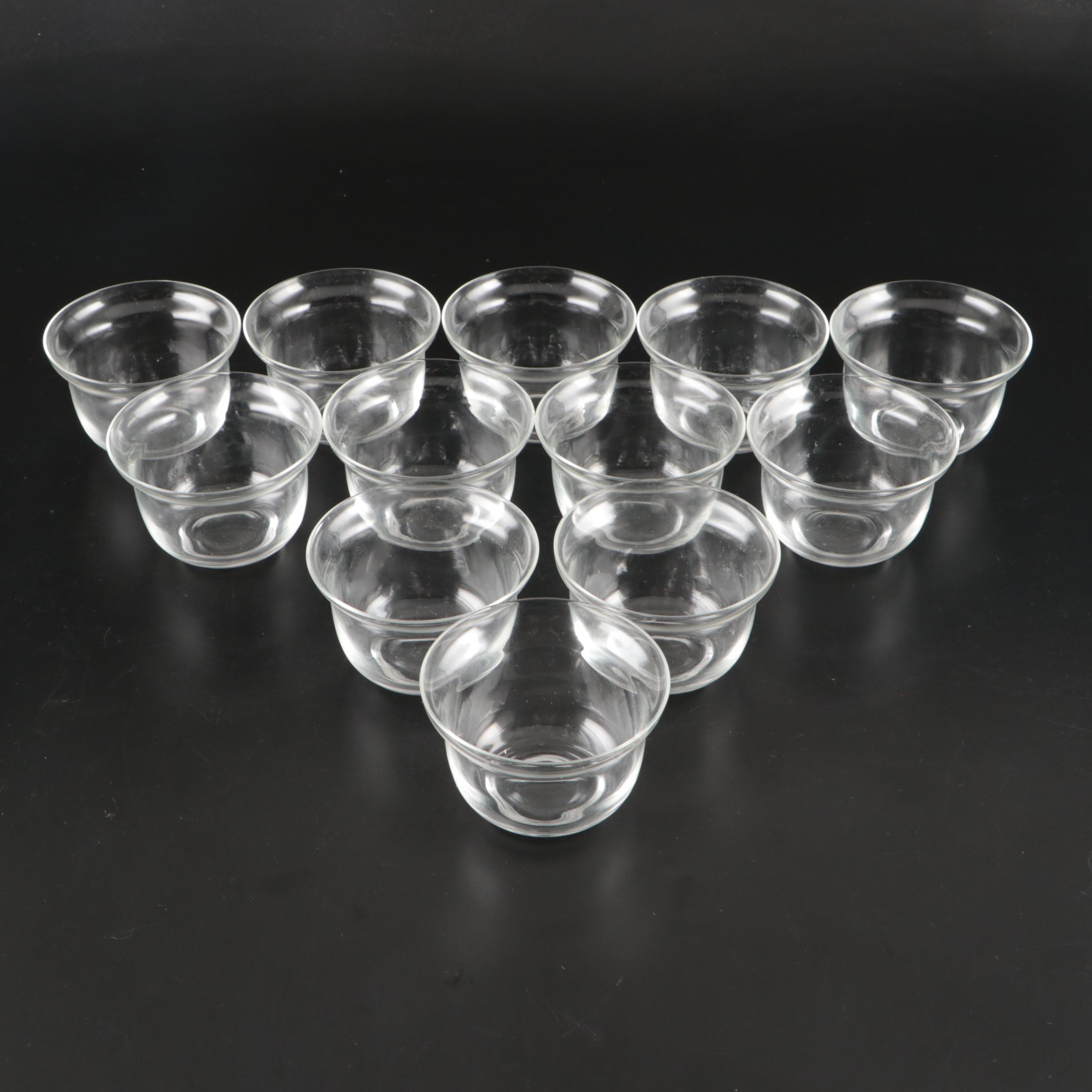 Dorothy Thorpe Glass Pitcher and Caviar Bowls