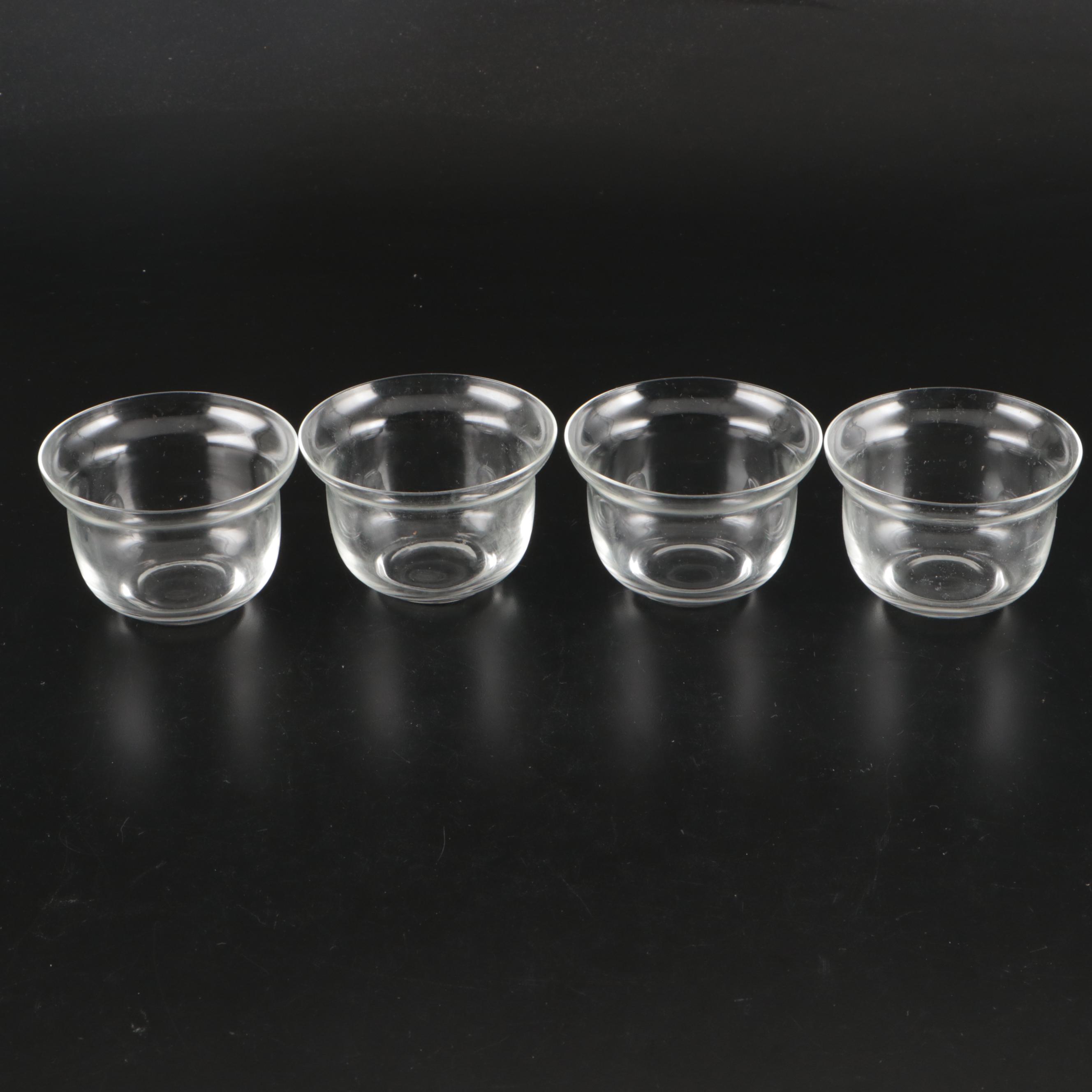 Dorothy Thorpe Glass Pitcher and Caviar Bowls