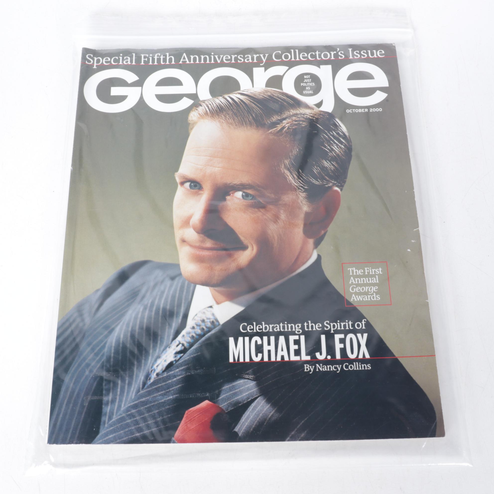 "George" Magazine Issues Featuring Rob Lowe & The West Wing, 1990s/2000s