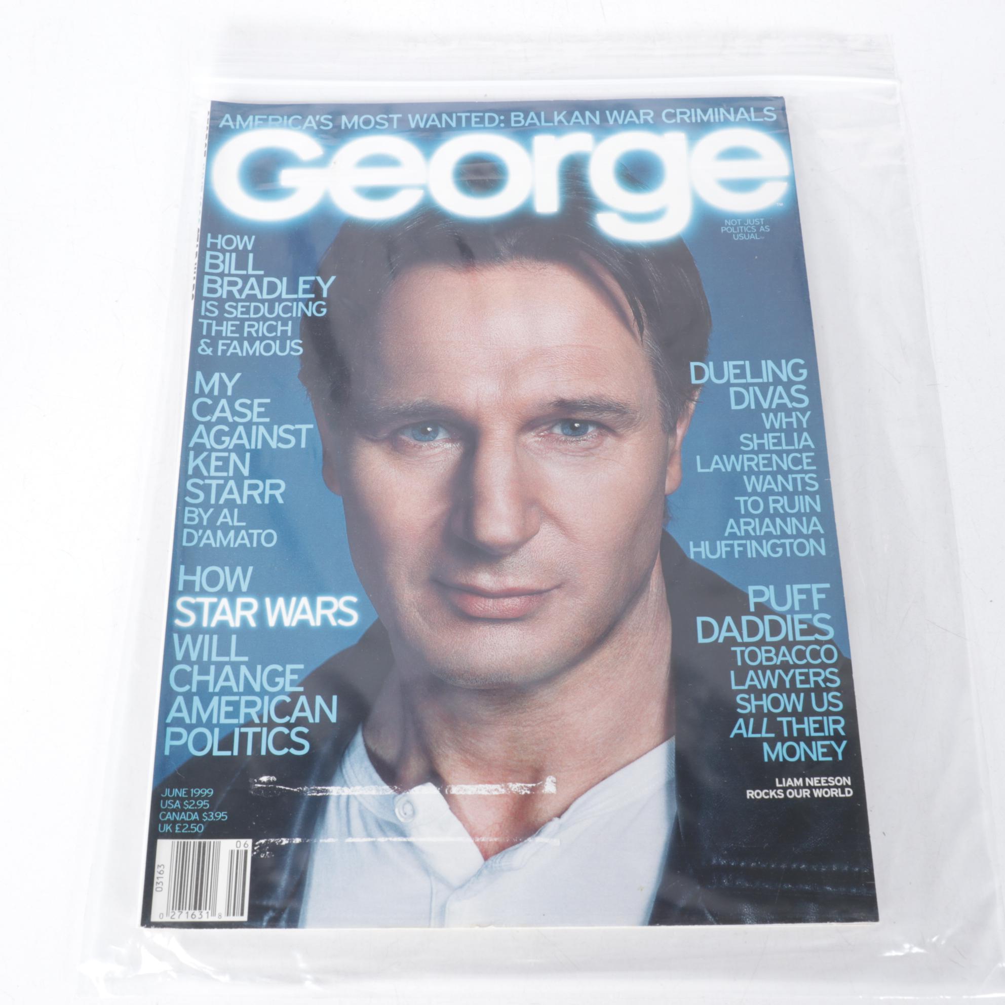 "George" Magazine Issues Featuring Rob Lowe & The West Wing, 1990s/2000s