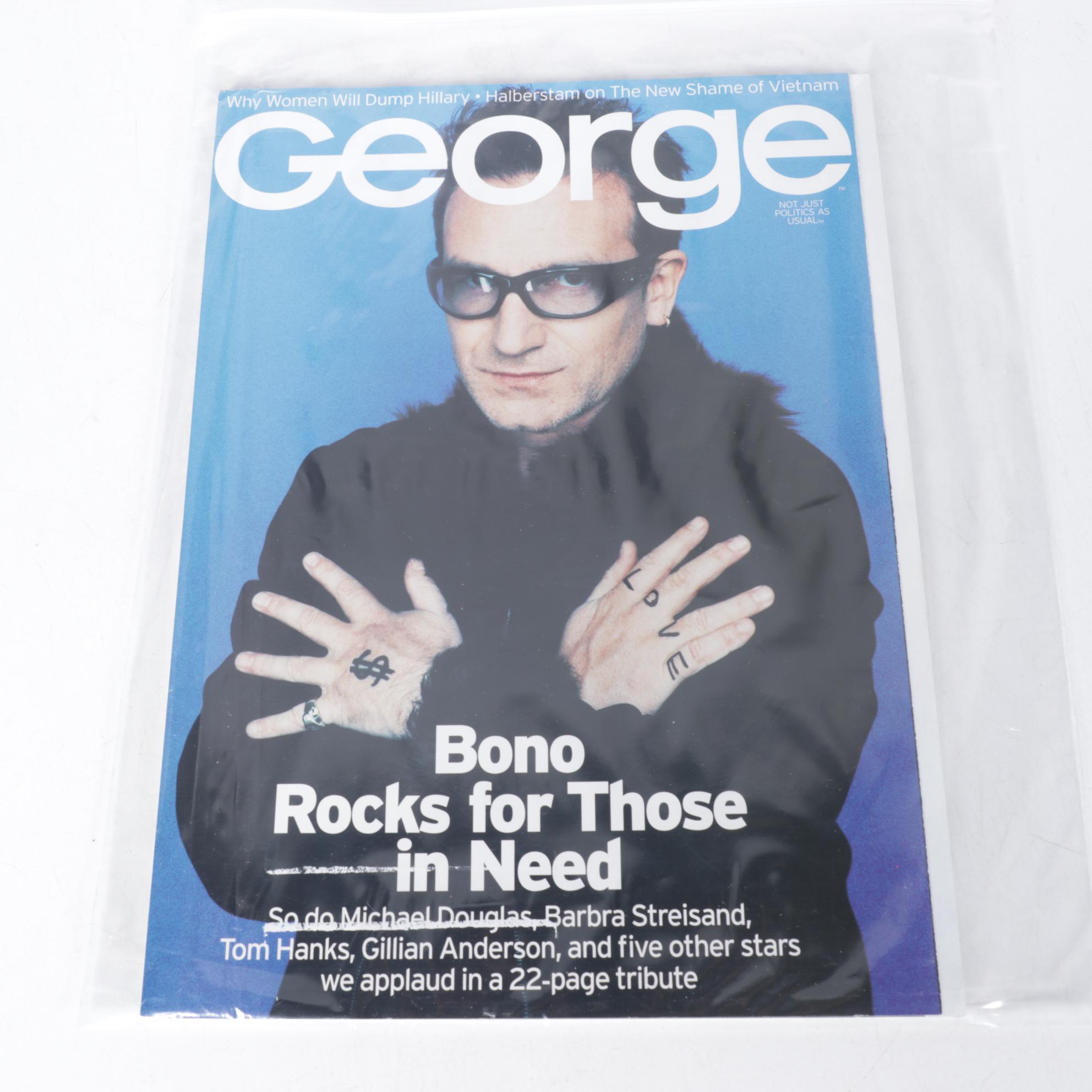 "George" Magazine Issues Featuring Rob Lowe & The West Wing, 1990s/2000s