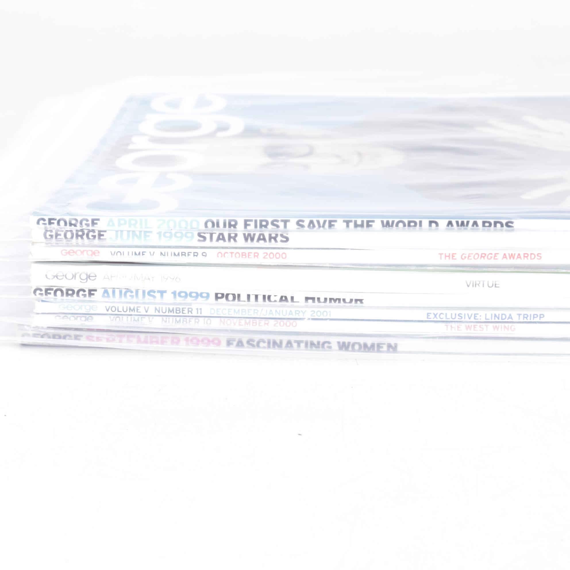 "George" Magazine Issues Featuring Rob Lowe & The West Wing, 1990s/2000s