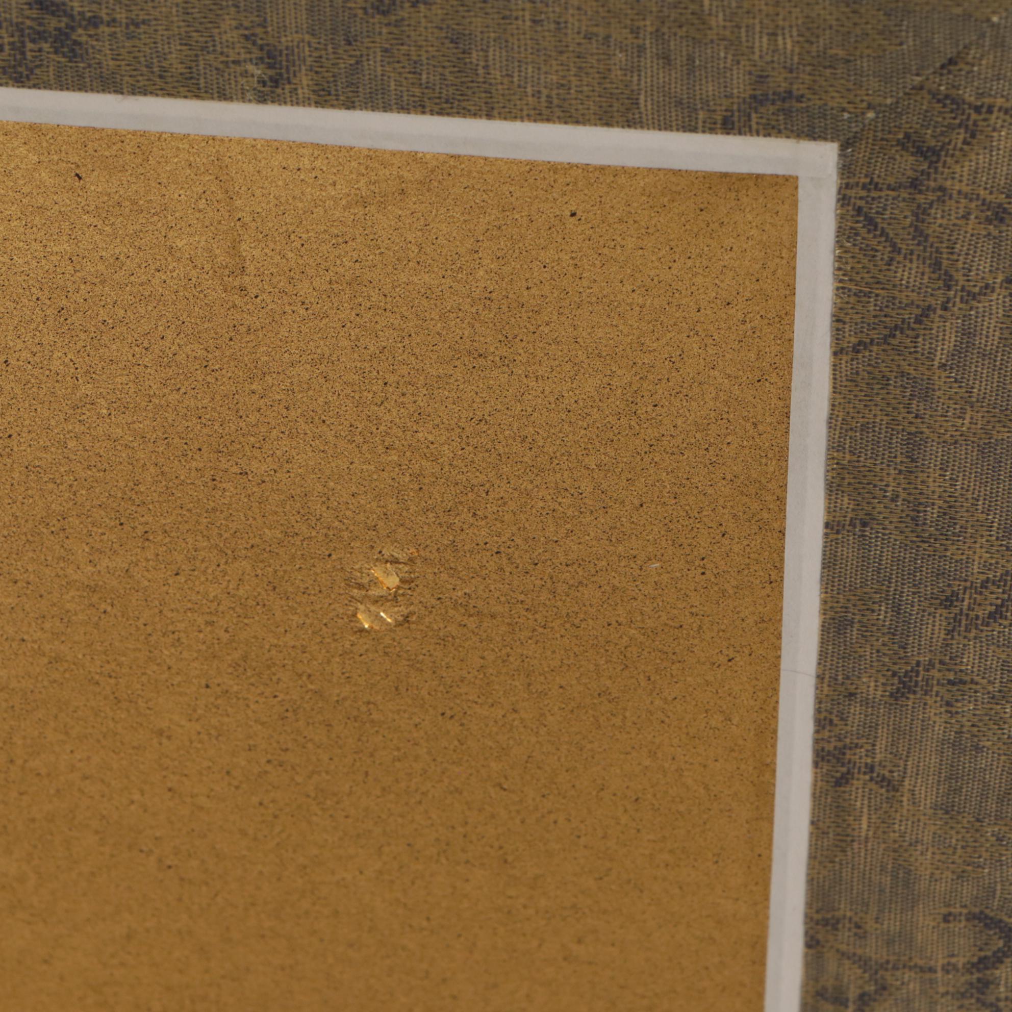 Three Japanese Painted Four-Panel Folding Screens