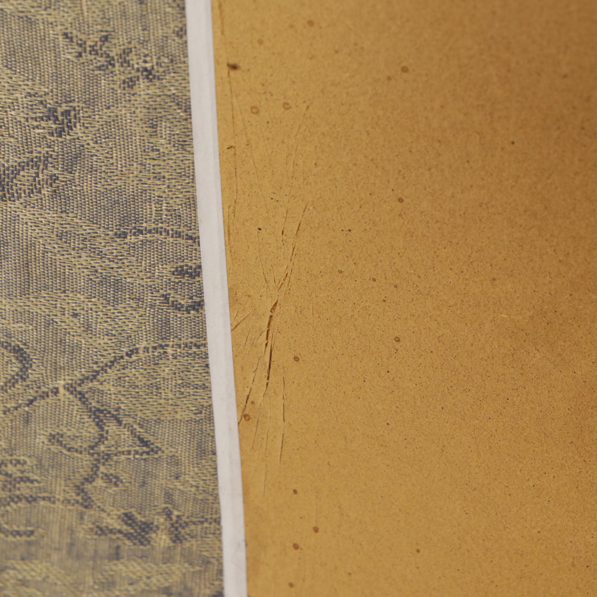 Three Japanese Painted Four-Panel Folding Screens