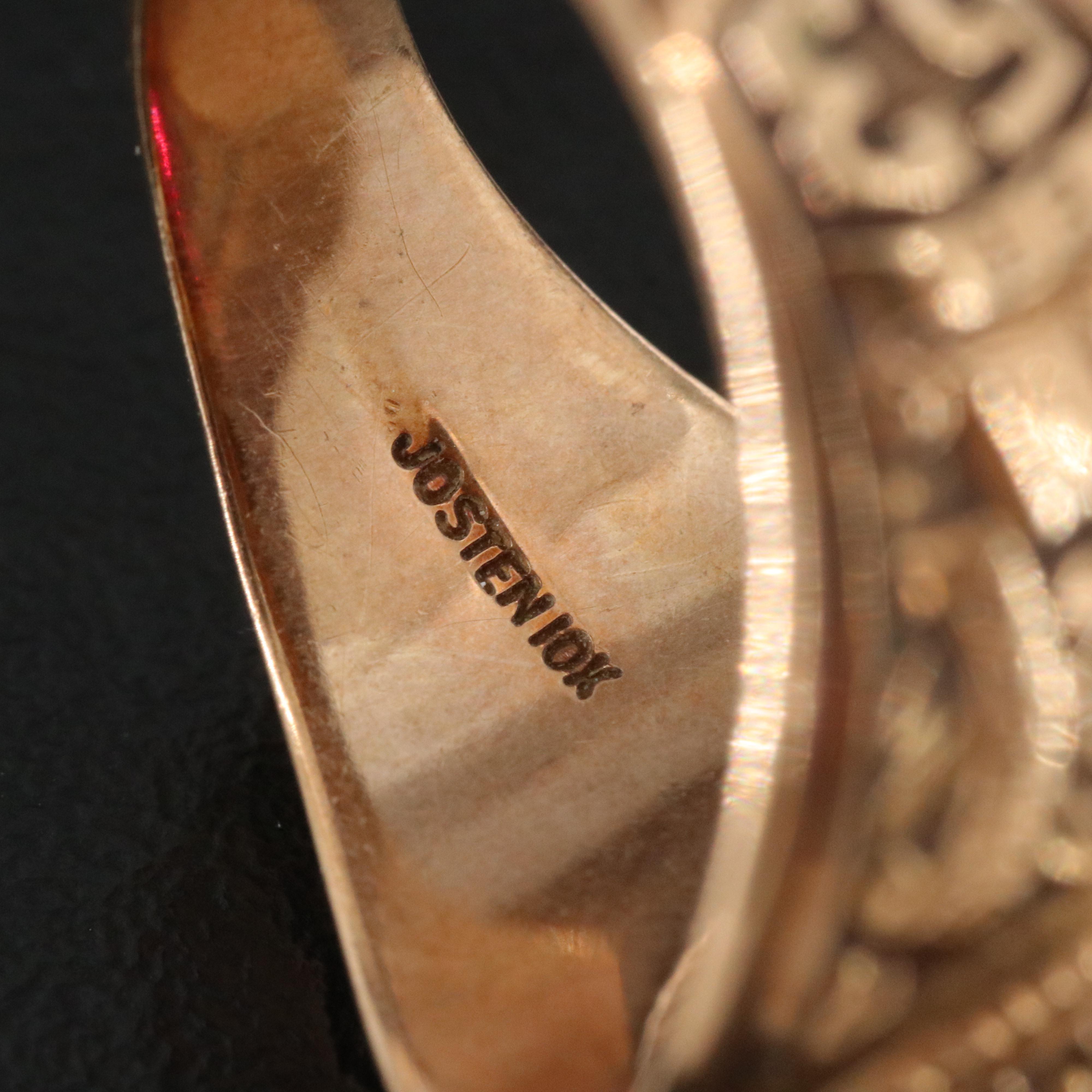 Vintage Josten 10K Ruby Class Ring Western Hills, Cincinnati