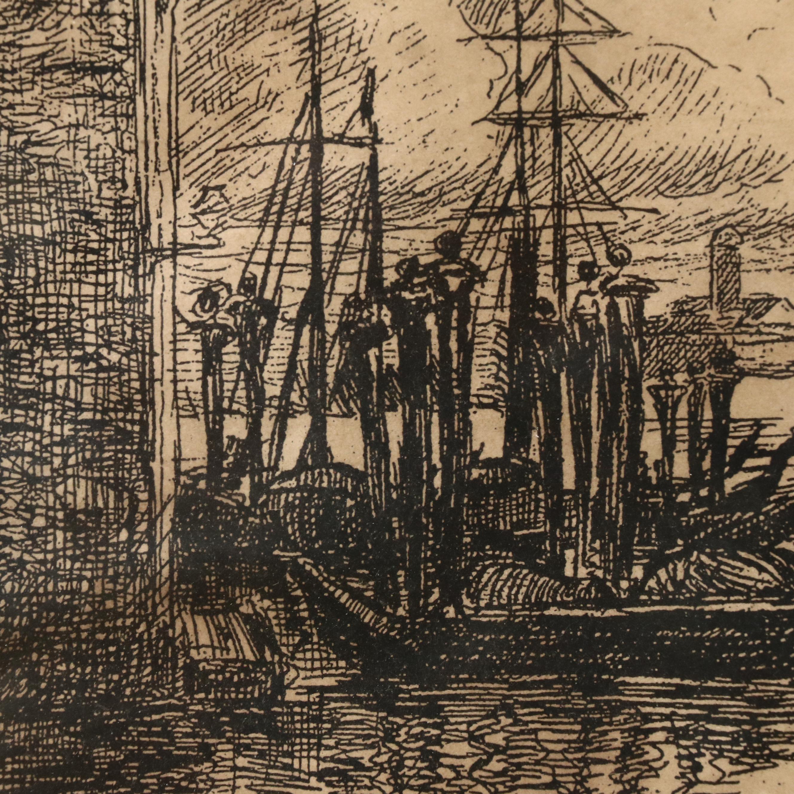 Lithograph After Pierre Gusman  "The Salute of Venise," 20th Century