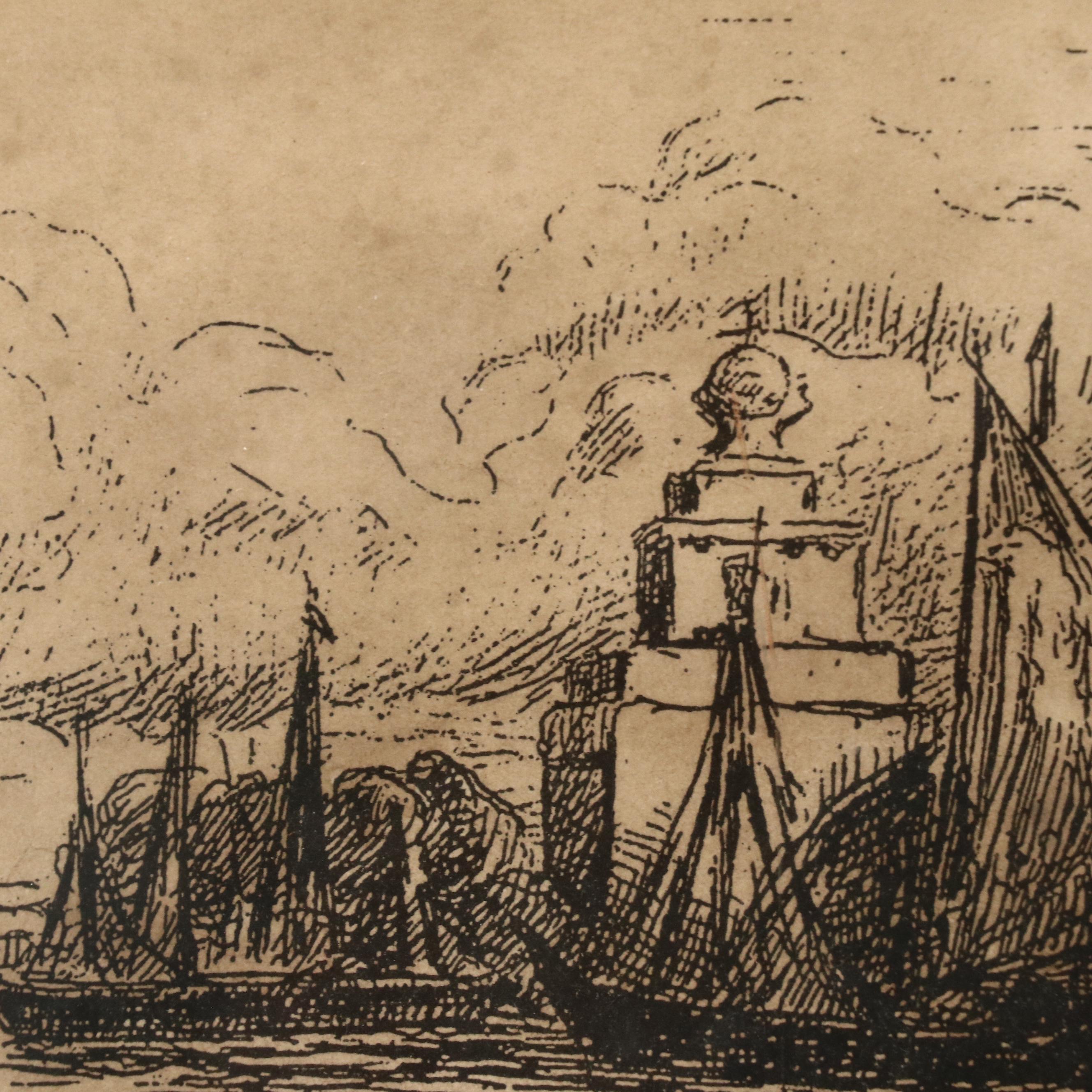 Lithograph After Pierre Gusman  "The Salute of Venise," 20th Century