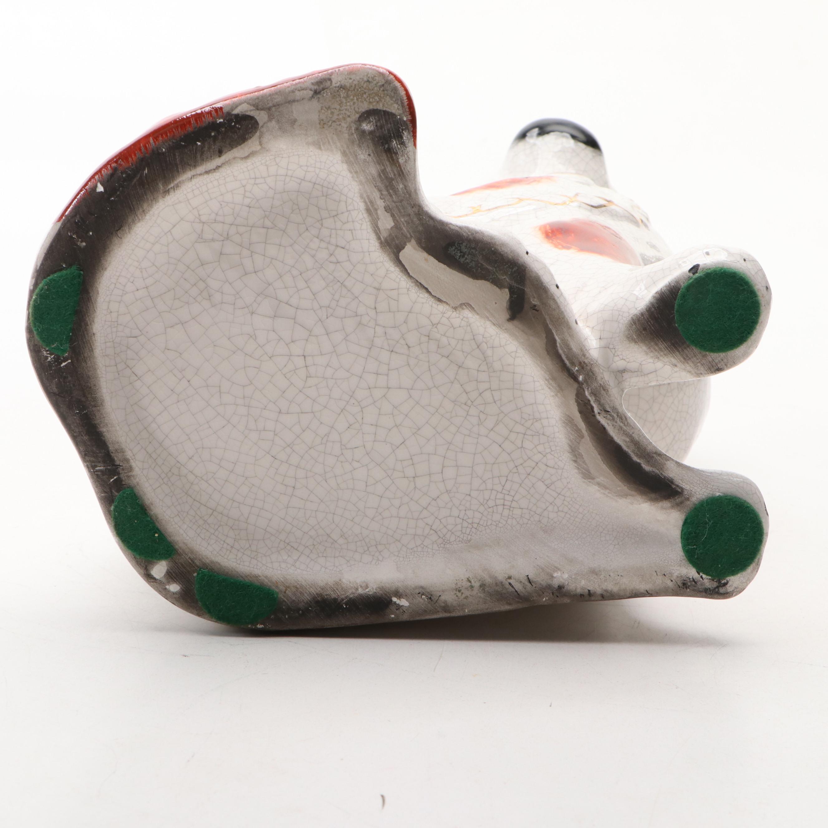 Staffordshire Style Porcelain King Charles Spaniel, Greyhound and Romeo & Juliet