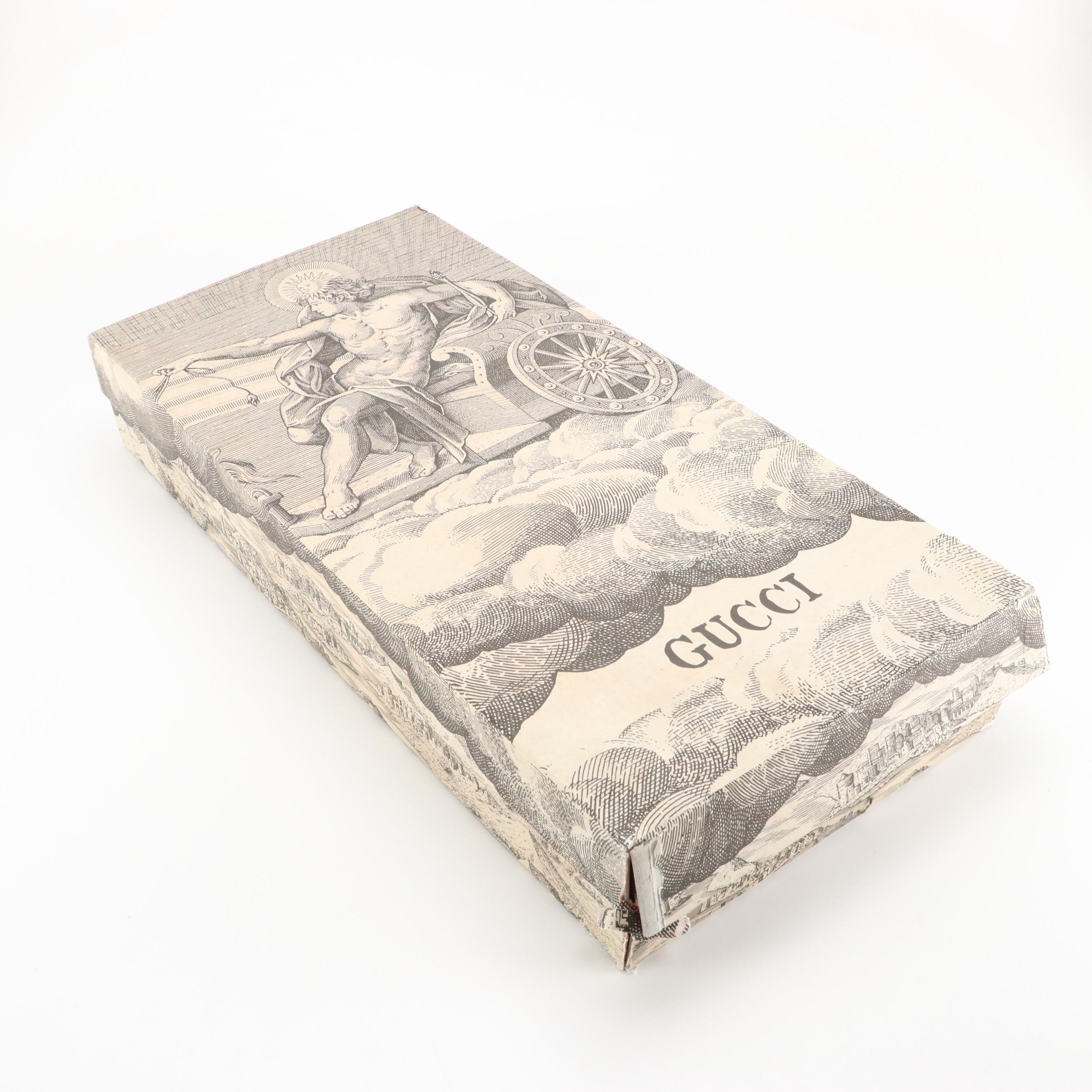 Gucci Britney Platform Boots in Nappa Charlotte Leather with Box