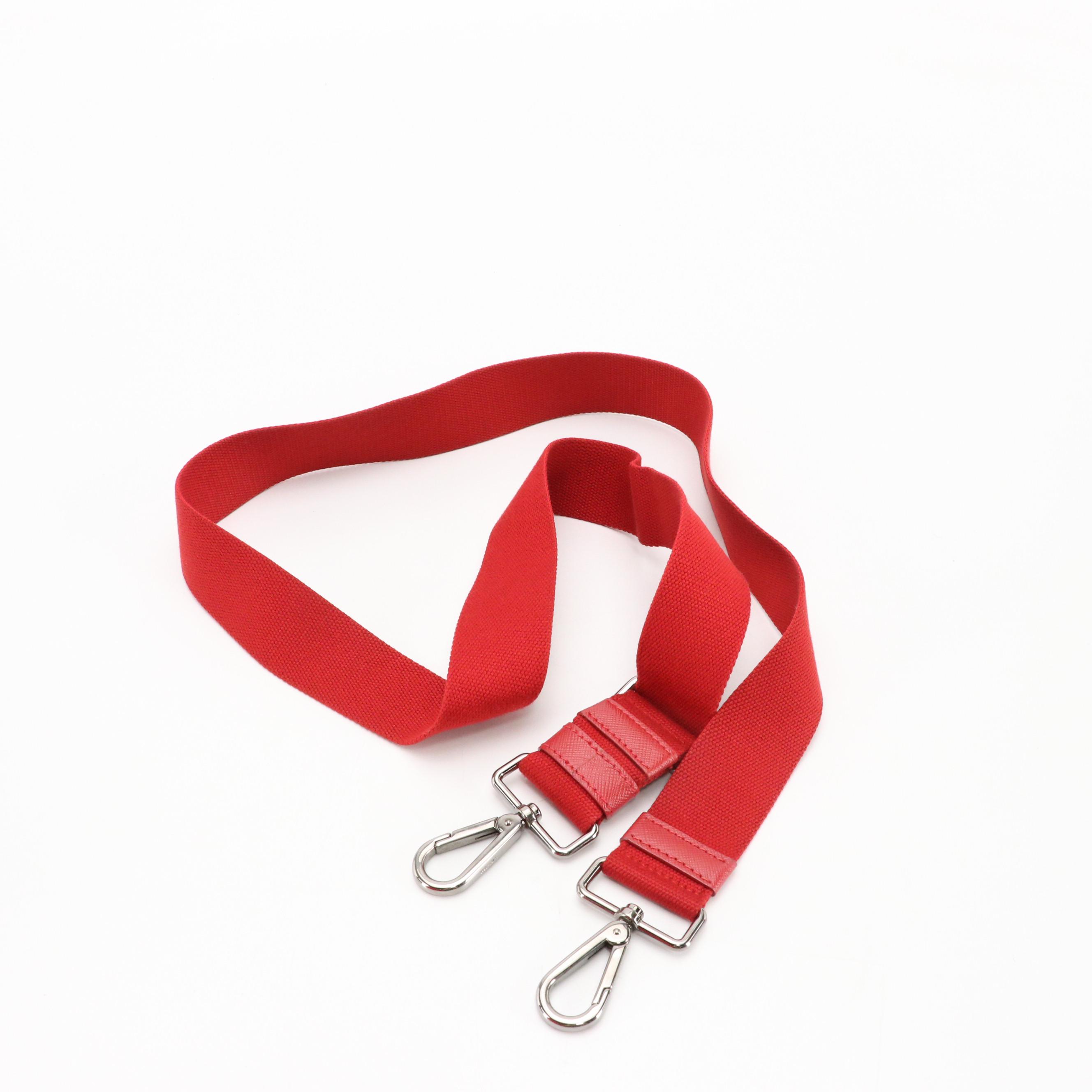 Prada Canapa Bijoux Tote in Crystal Studded Red Canvas