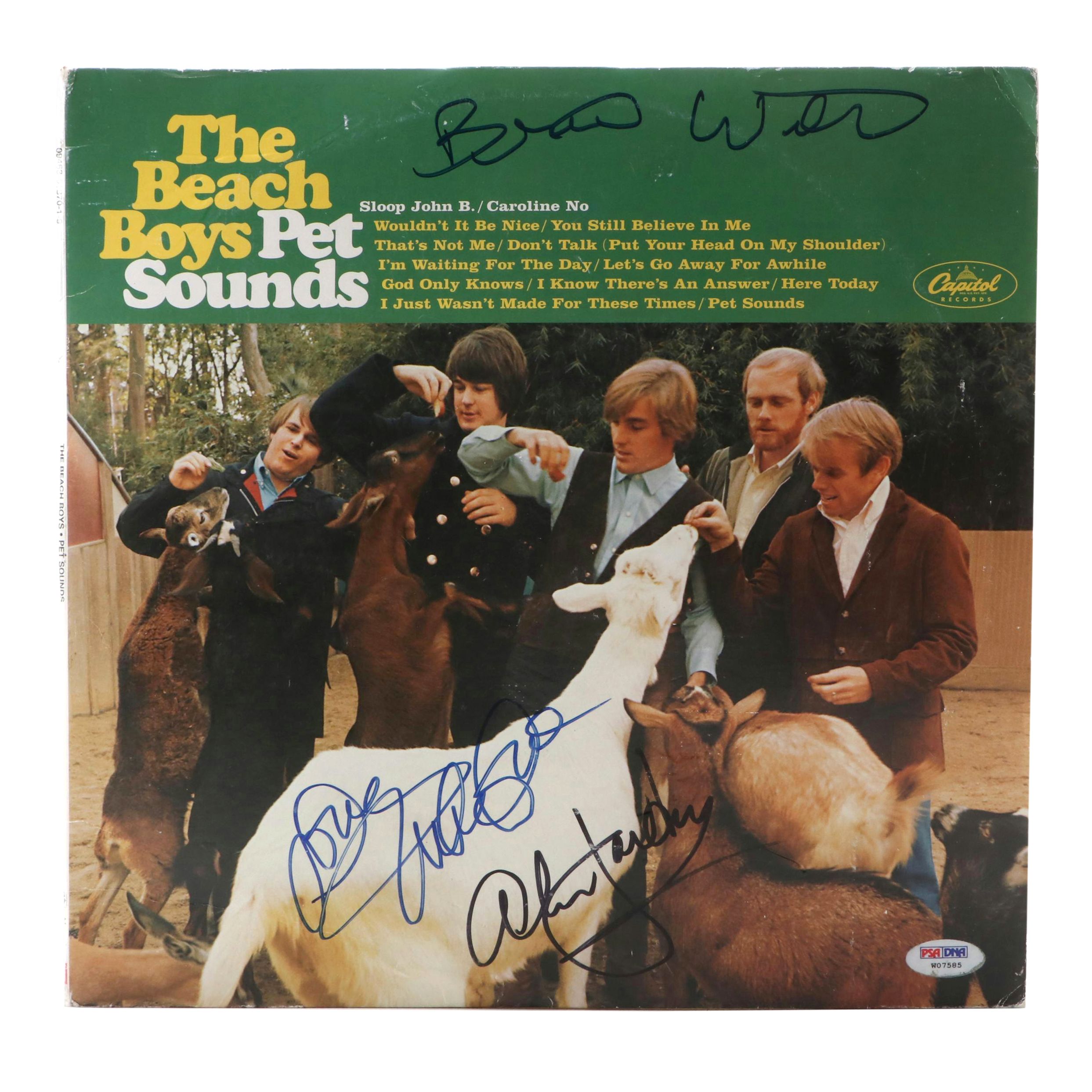 Signed Beach Boys "Pet Sounds" Album, Including Brian Wilson Signature, PSA