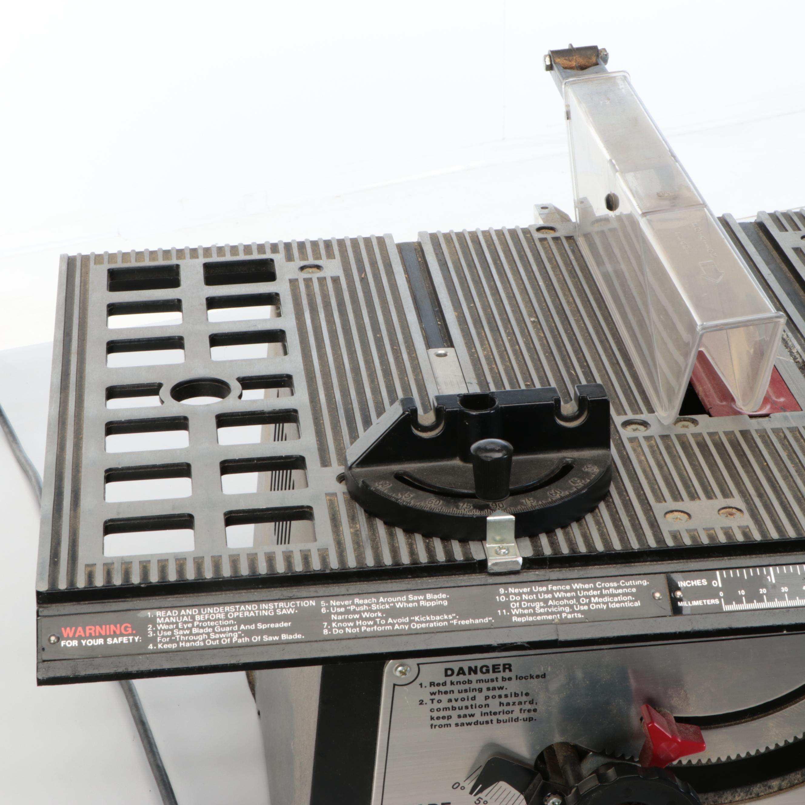 Duracraft Model BTS-10UL Bench Table Saw, 1984