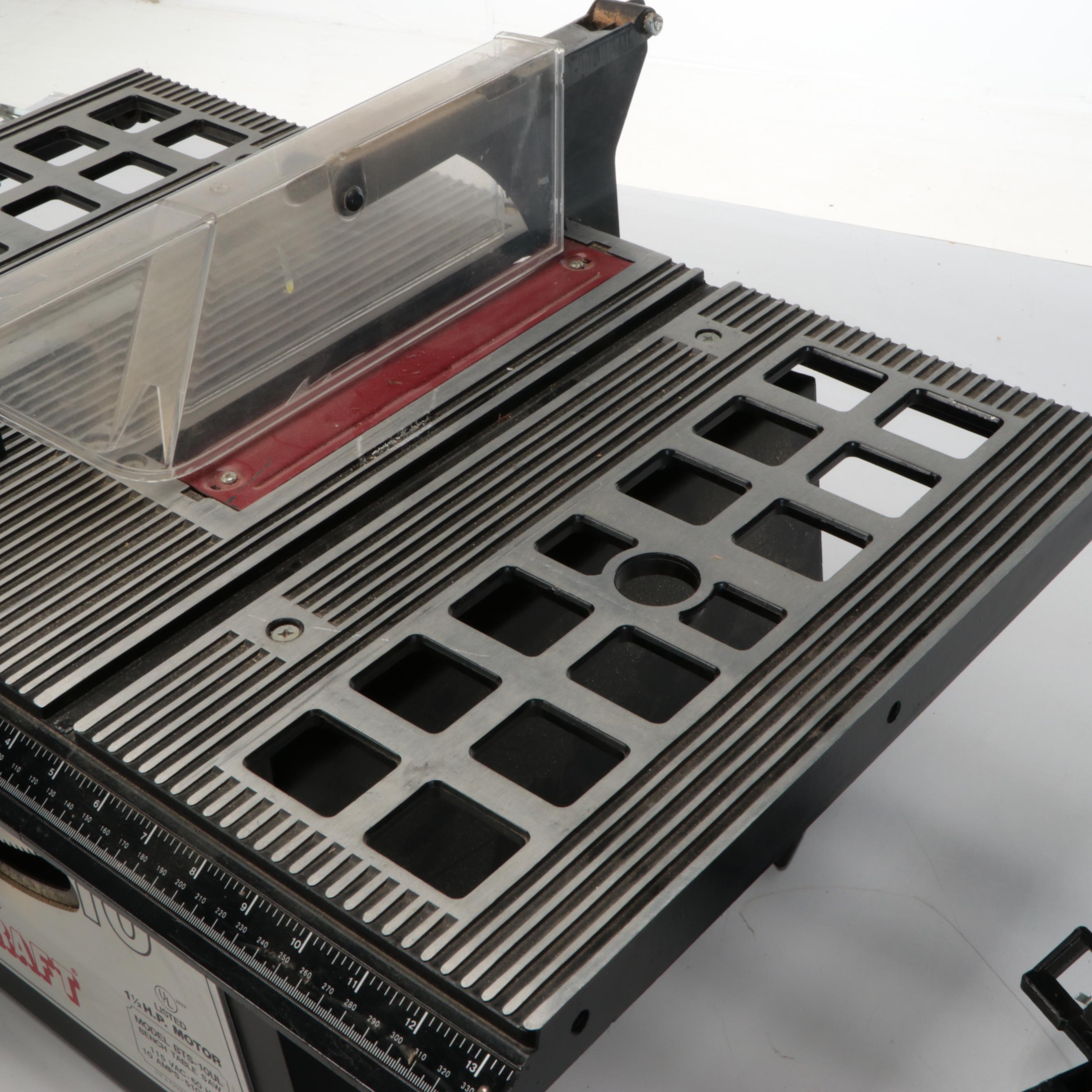 Duracraft Model BTS-10UL Bench Table Saw, 1984