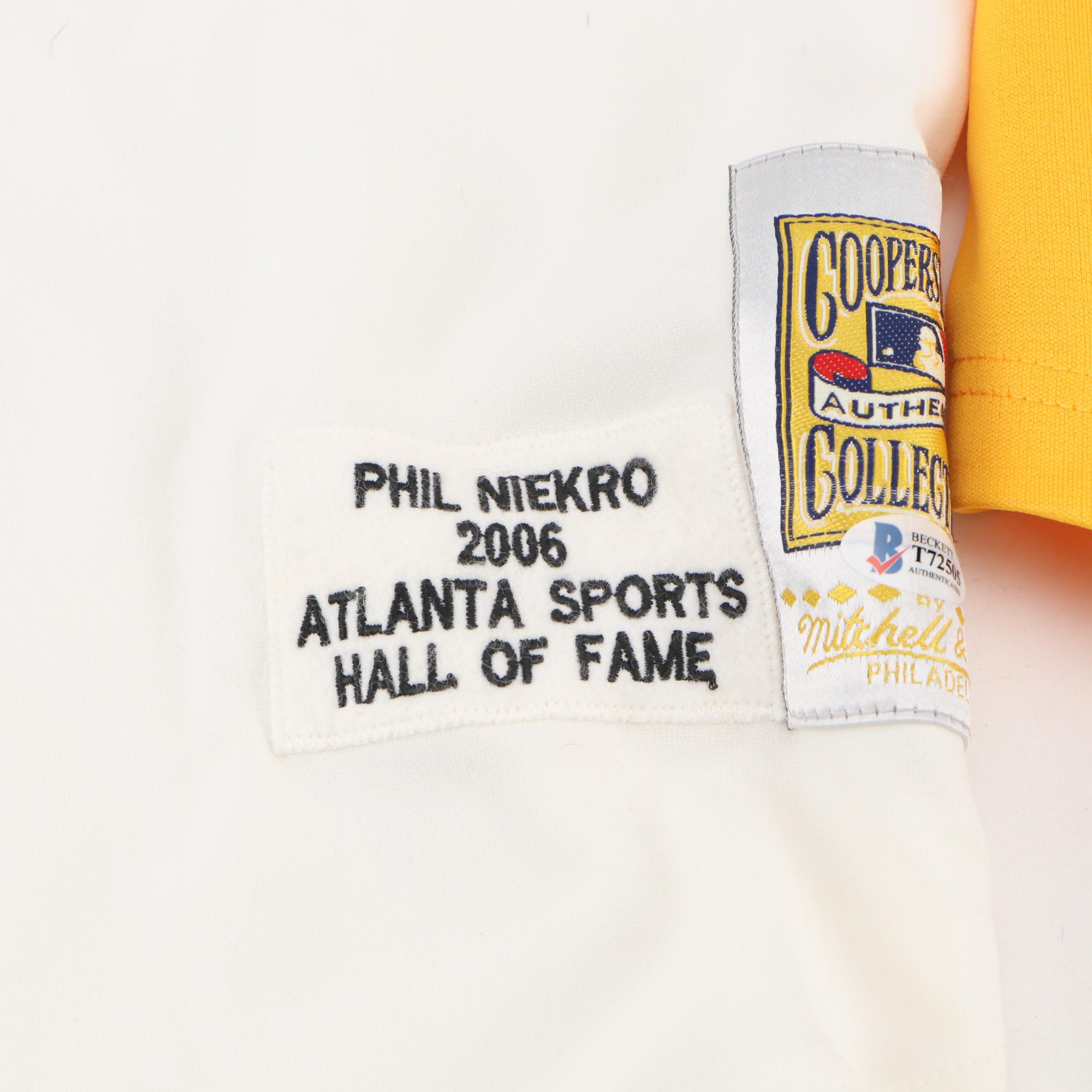 Gaylord Perry and Phil Niekro Signed Baseball Jerseys