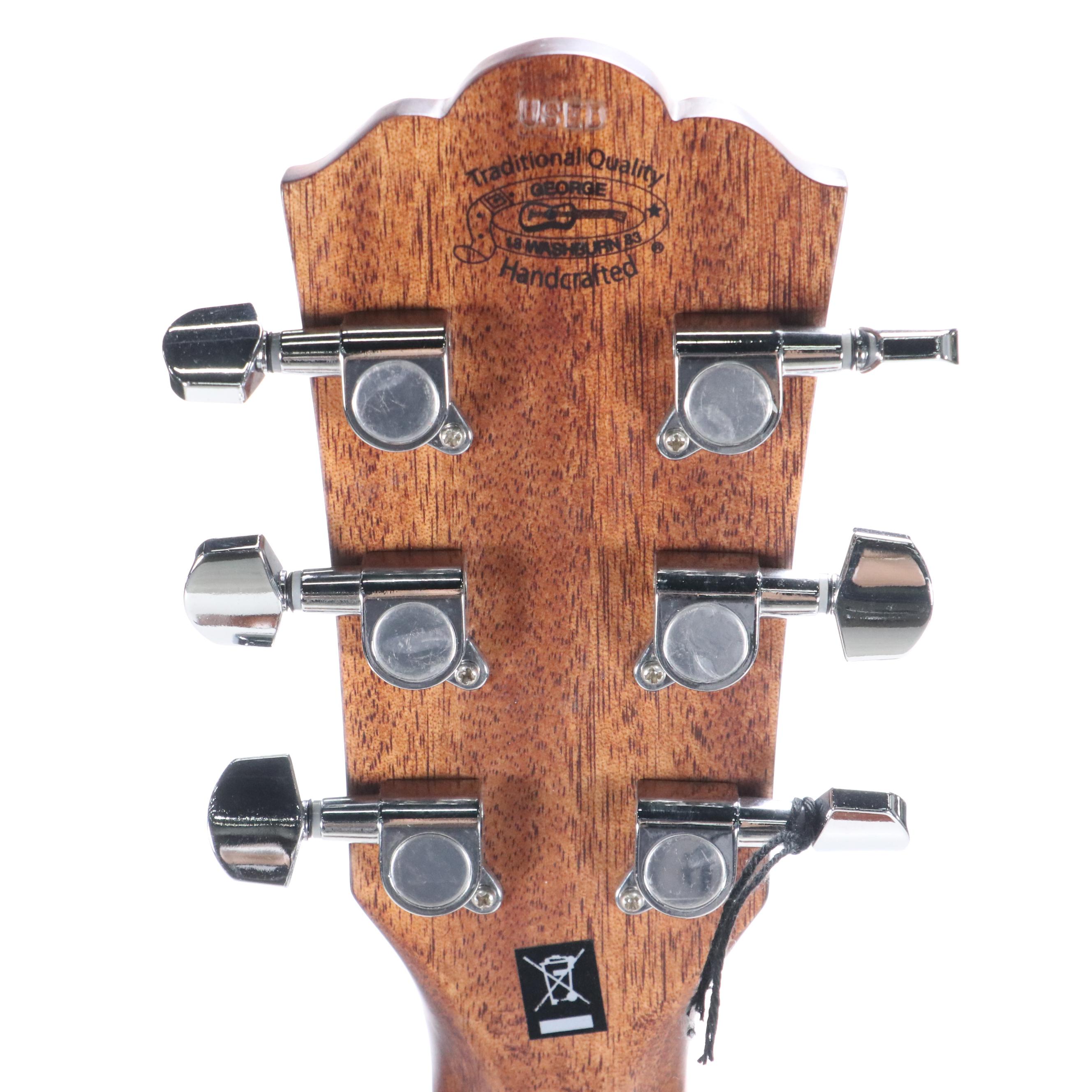 Washburn Woodline Series Single Cutaway Spruce Top Electric Acoustic Guitar