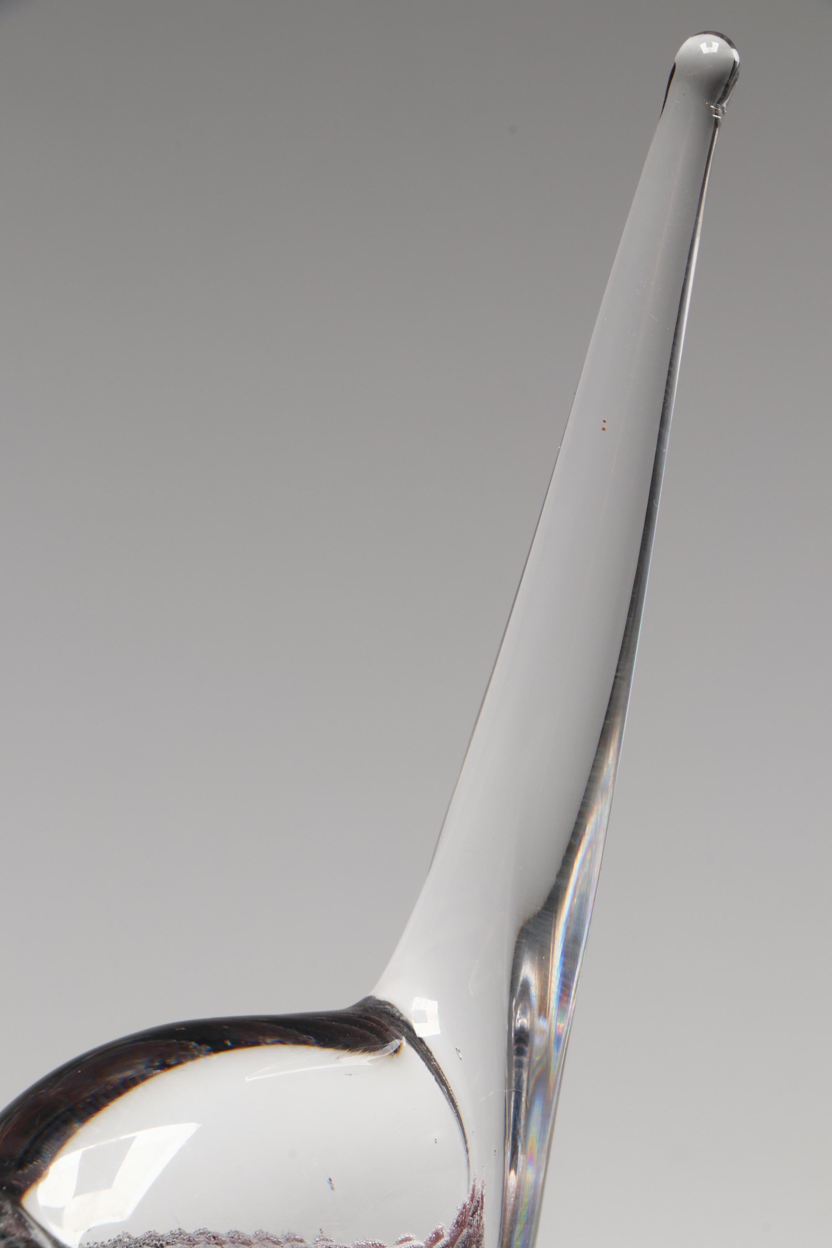 FM Marcolin Swedish Handmade Art Glass "Cat" Figure