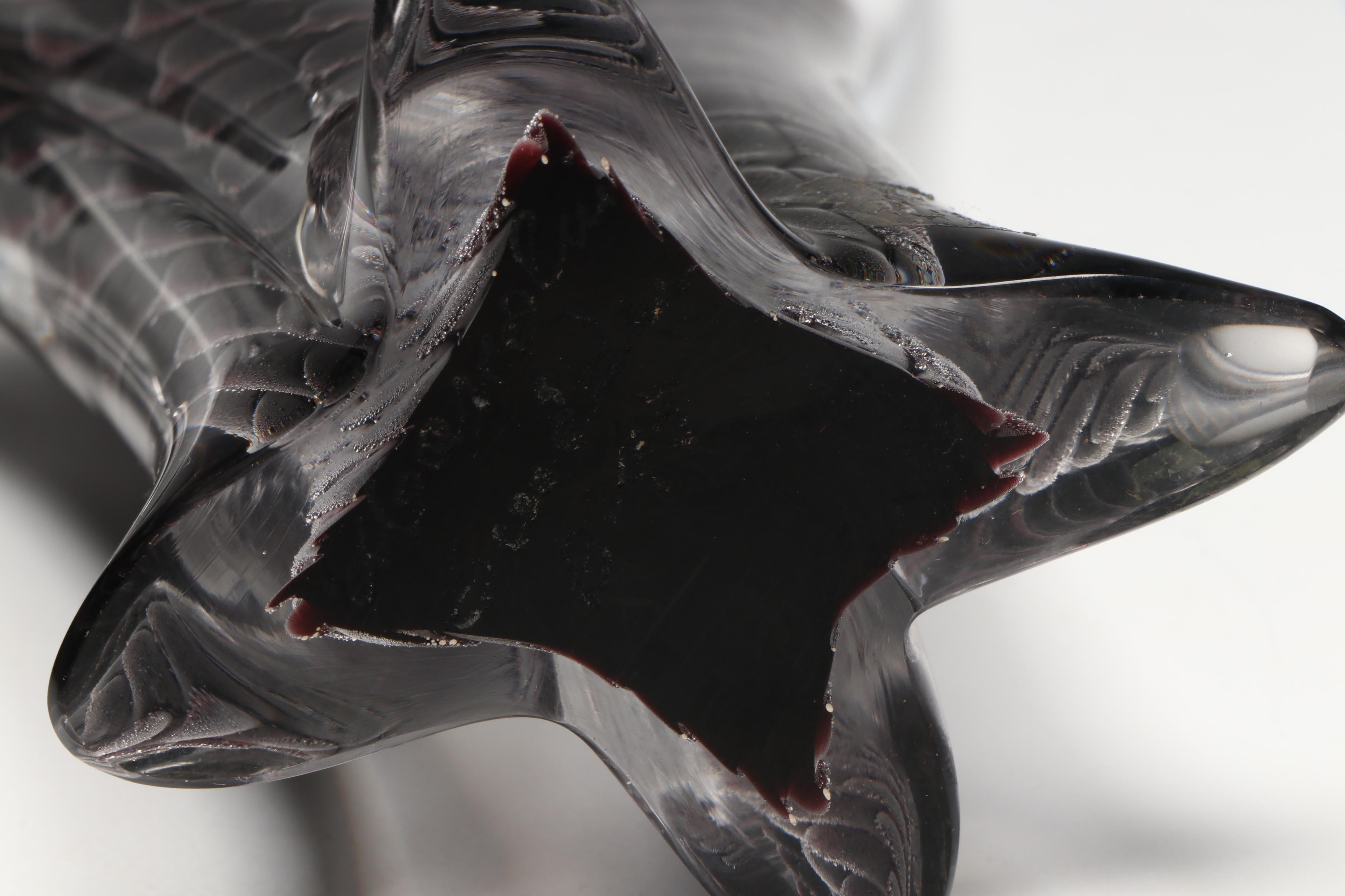 FM Marcolin Swedish Handmade Art Glass "Cat" Figure