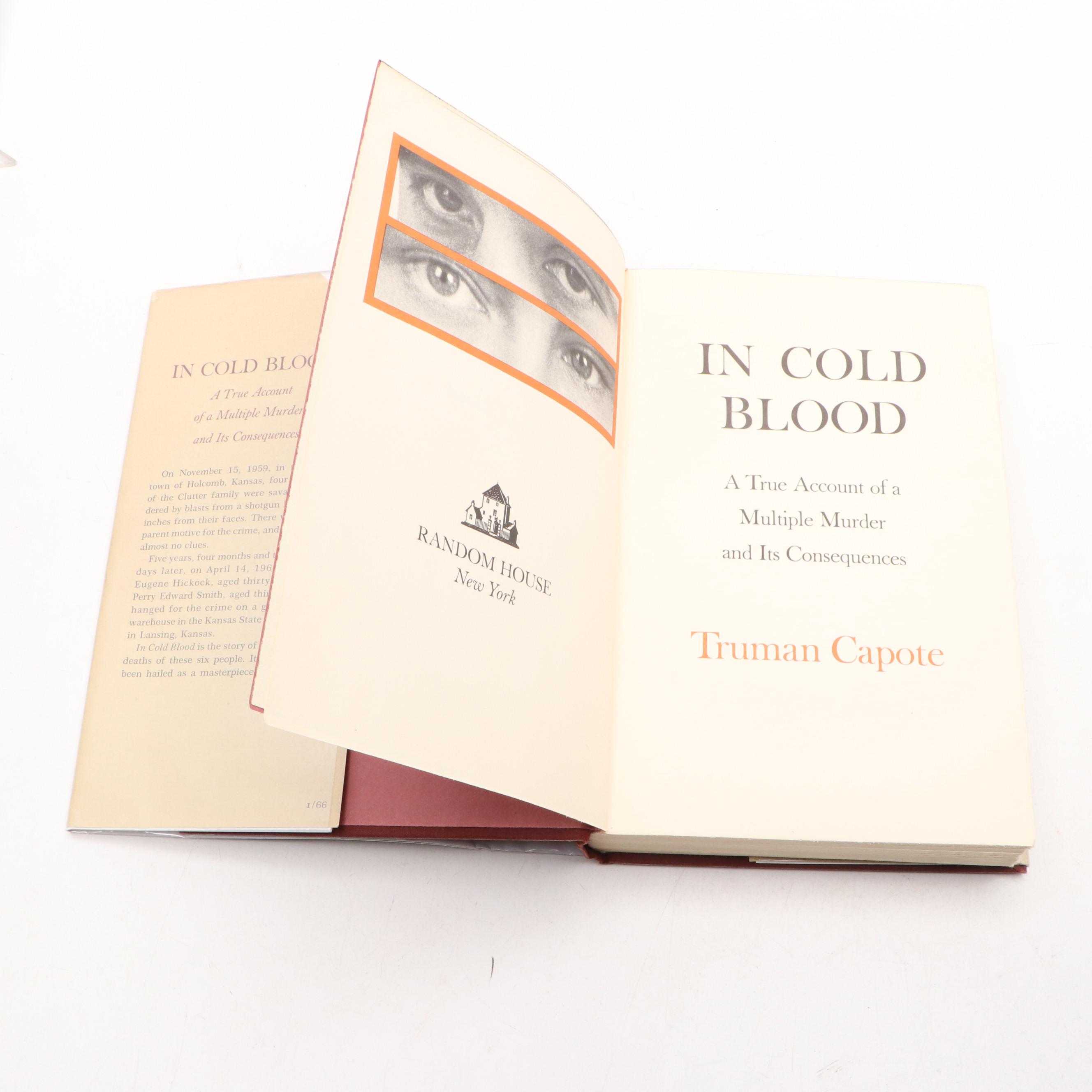 First Edition, First Printing "In Cold Blood" by Truman Capote, 1966