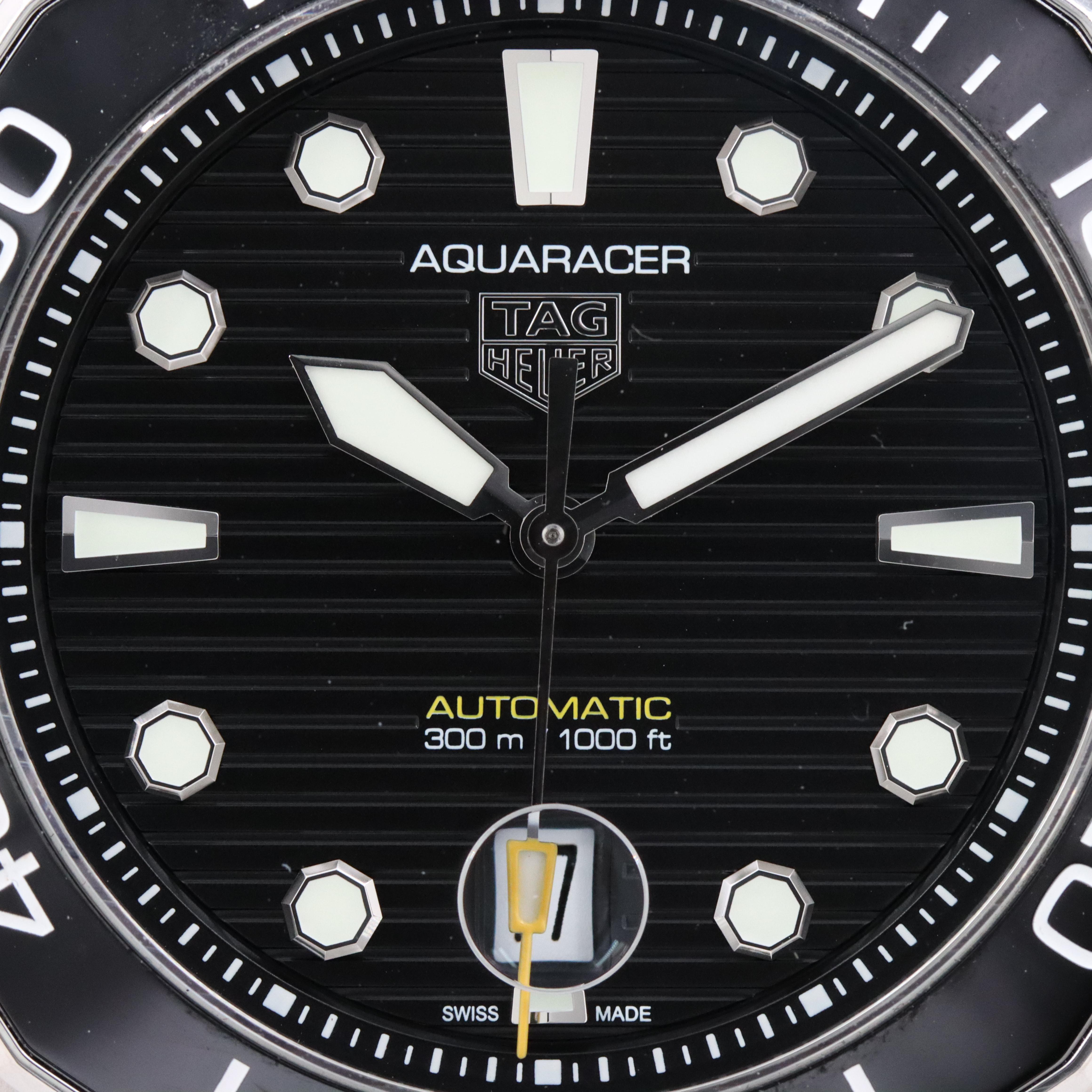 TAG Heuer Aquaracer Black 43mm Steel Automatic Watch WBF201A