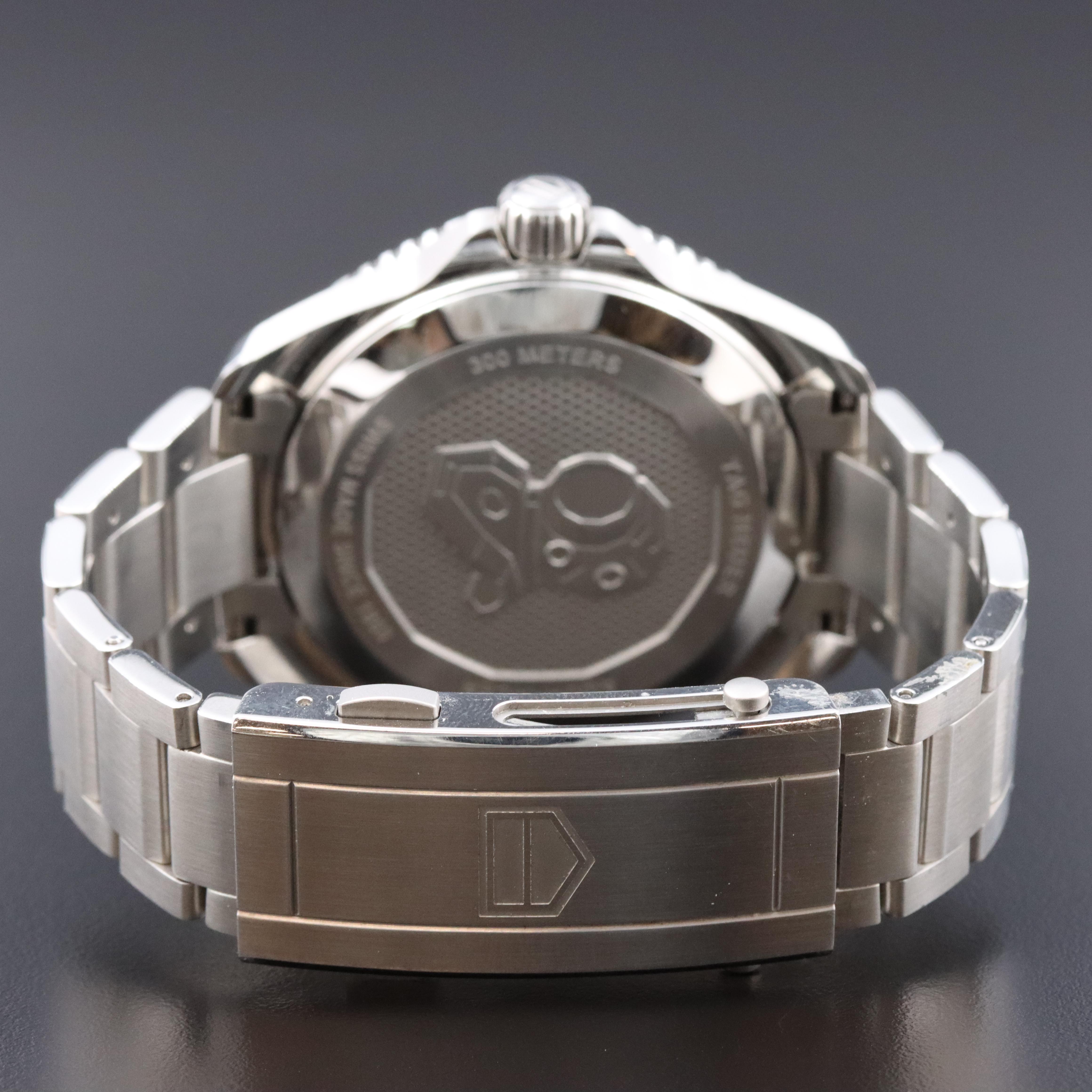 TAG Heuer Aquaracer Black 43mm Steel Automatic Watch WBF201A