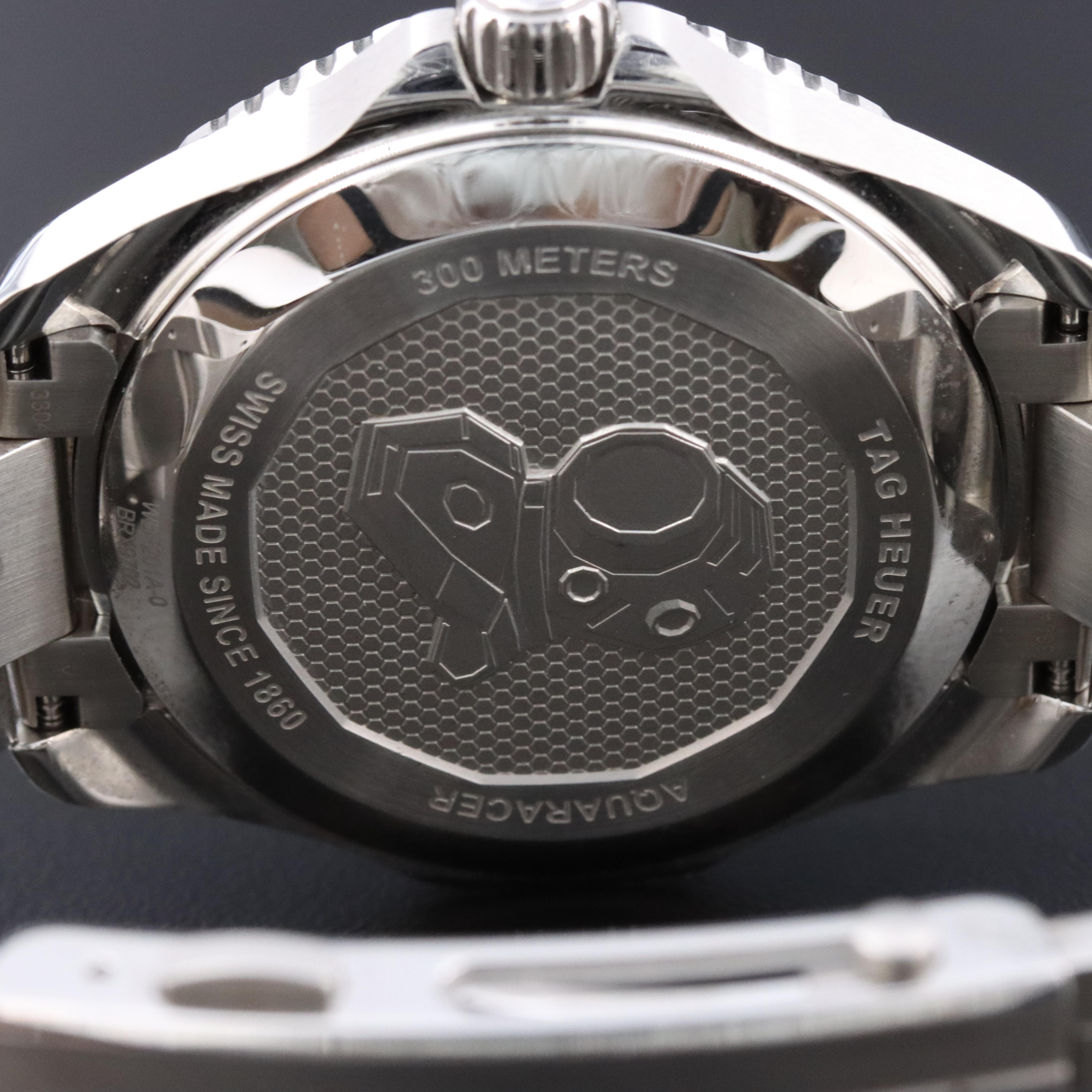 TAG Heuer Aquaracer Black 43mm Steel Automatic Watch WBF201A