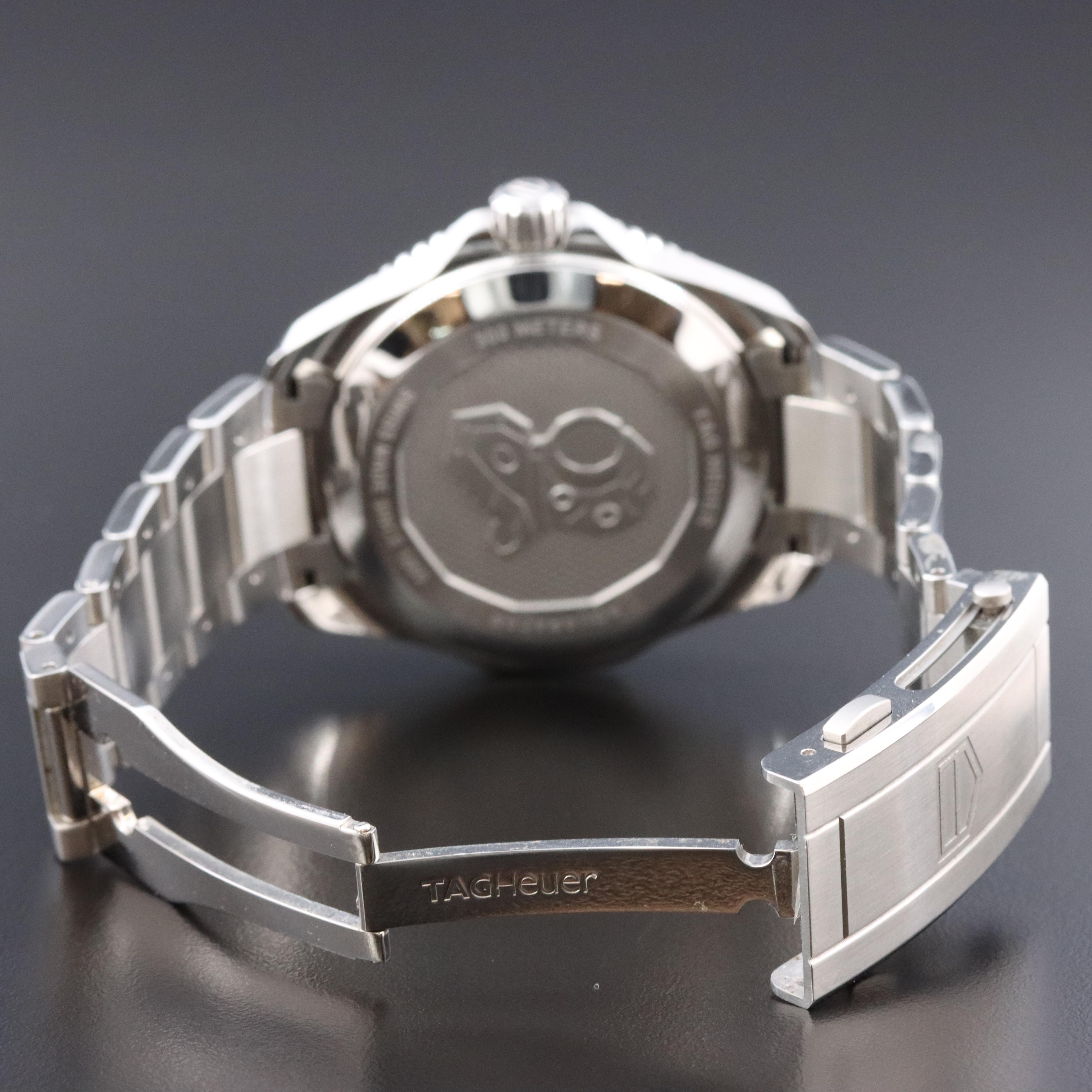 TAG Heuer Aquaracer Black 43mm Steel Automatic Watch WBF201A