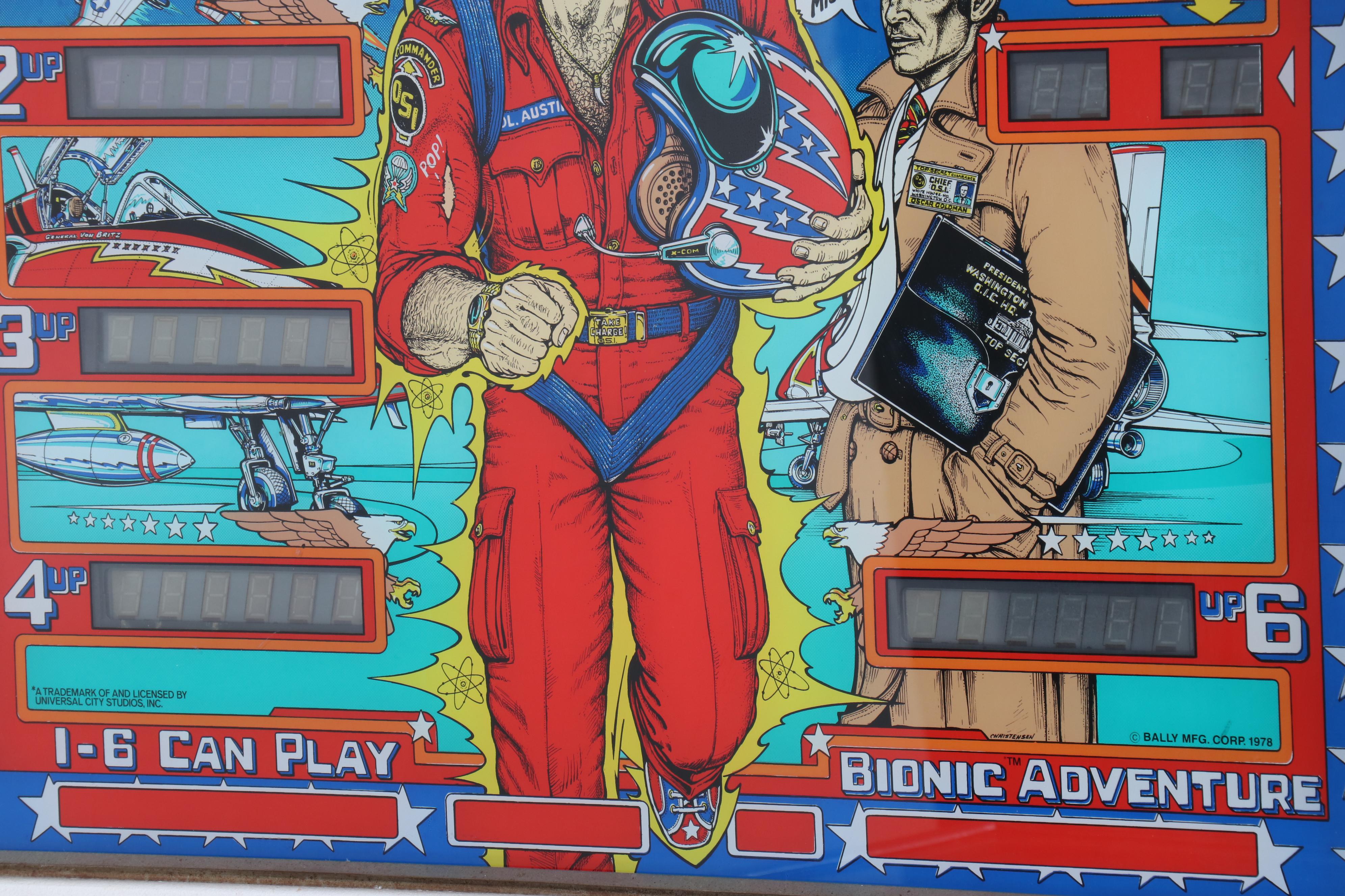 Bally "The Six Million Dollar Man" Pinball Machine, 1978