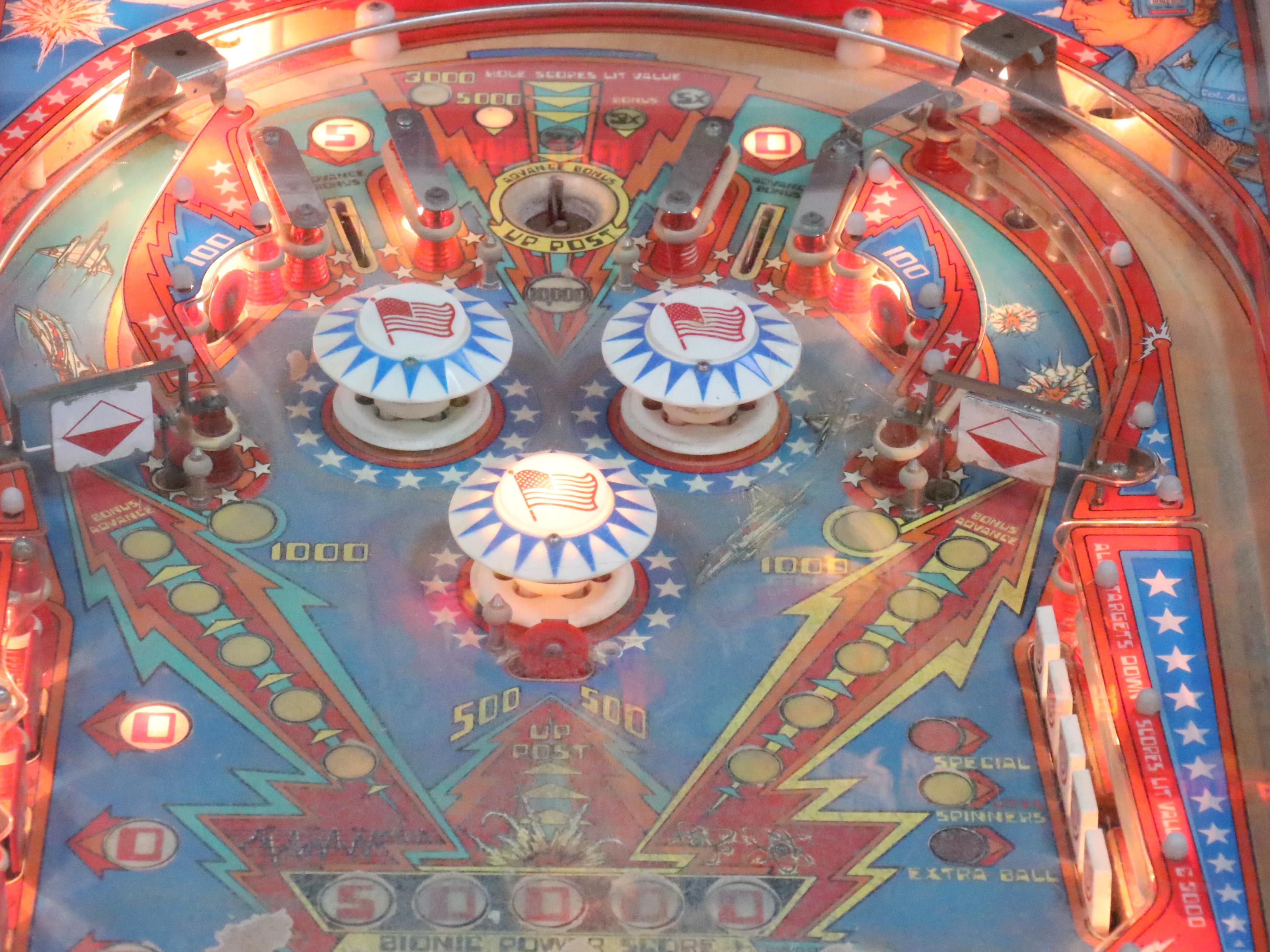 Bally "The Six Million Dollar Man" Pinball Machine, 1978