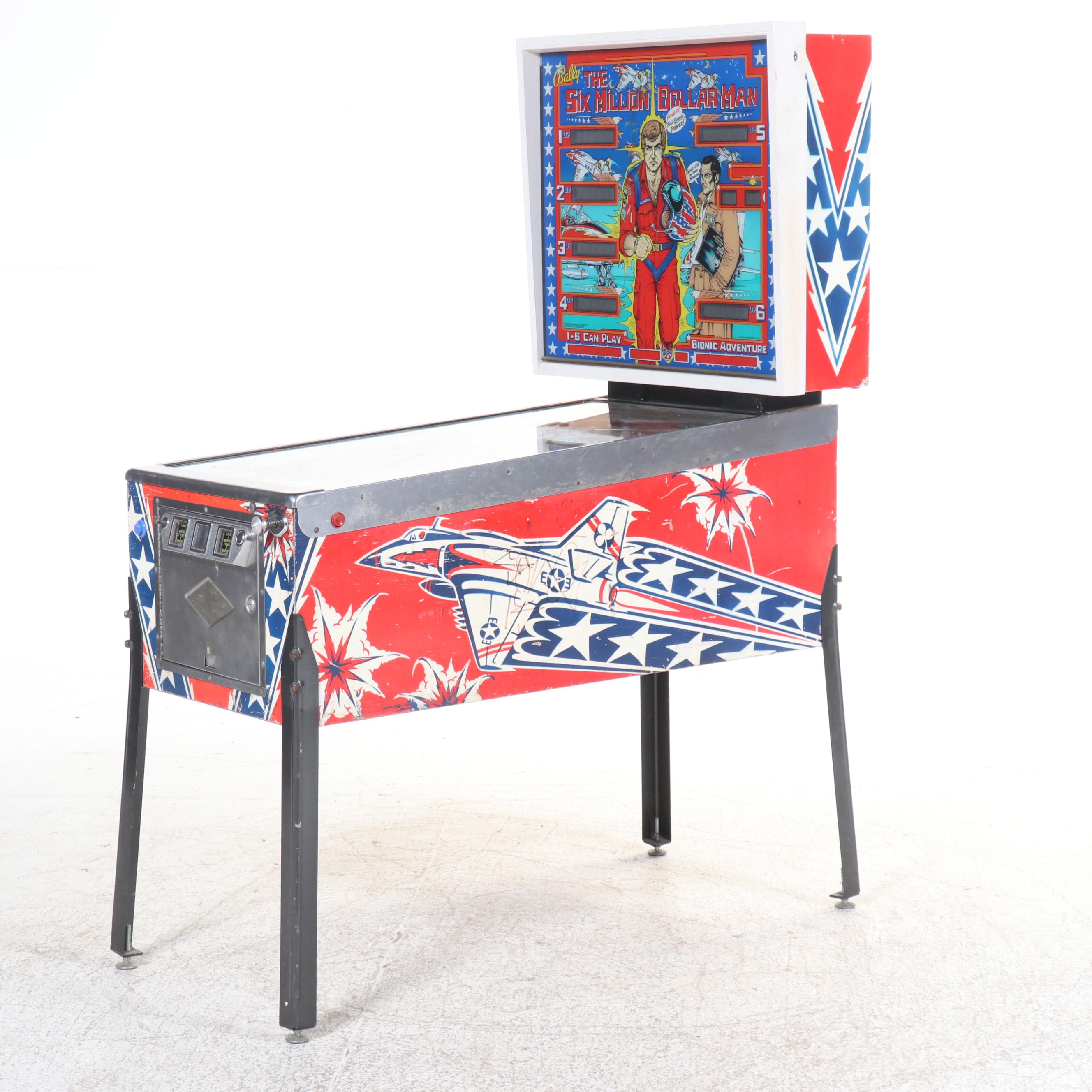 Bally "The Six Million Dollar Man" Pinball Machine, 1978