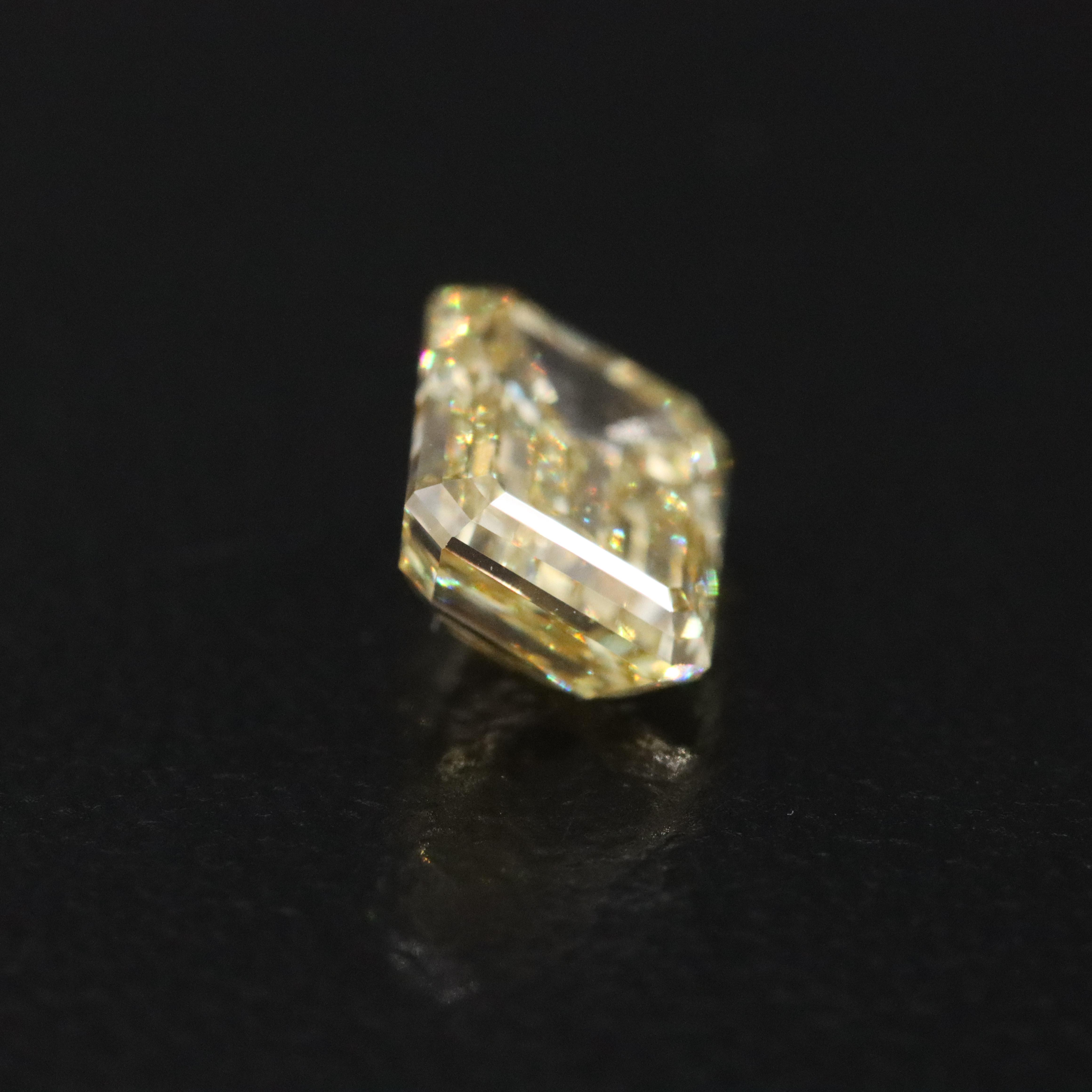 Loose 1.50 CT Lab Grown Fancy Yellow Diamond with IGI Report