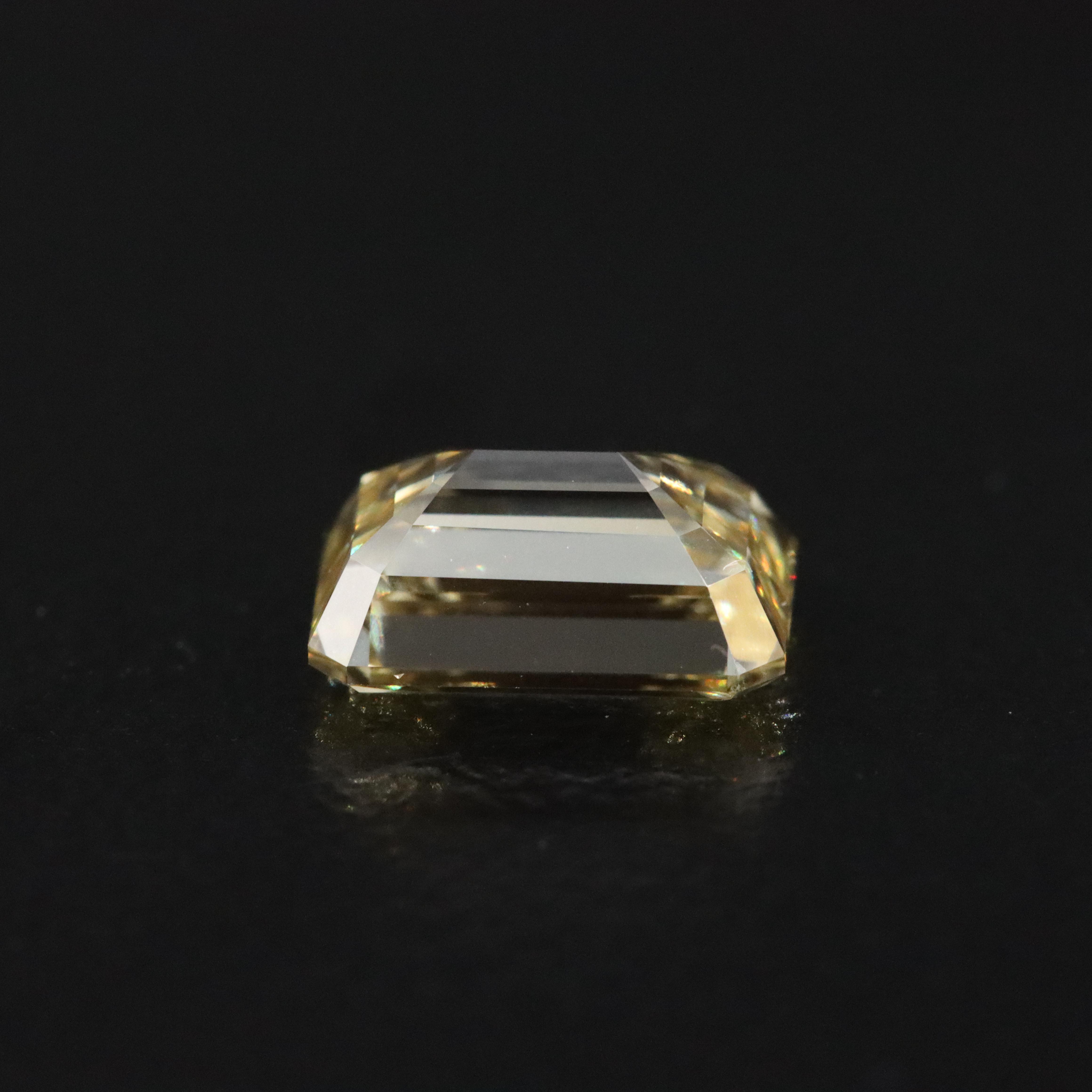 Loose 1.50 CT Lab Grown Fancy Yellow Diamond with IGI Report
