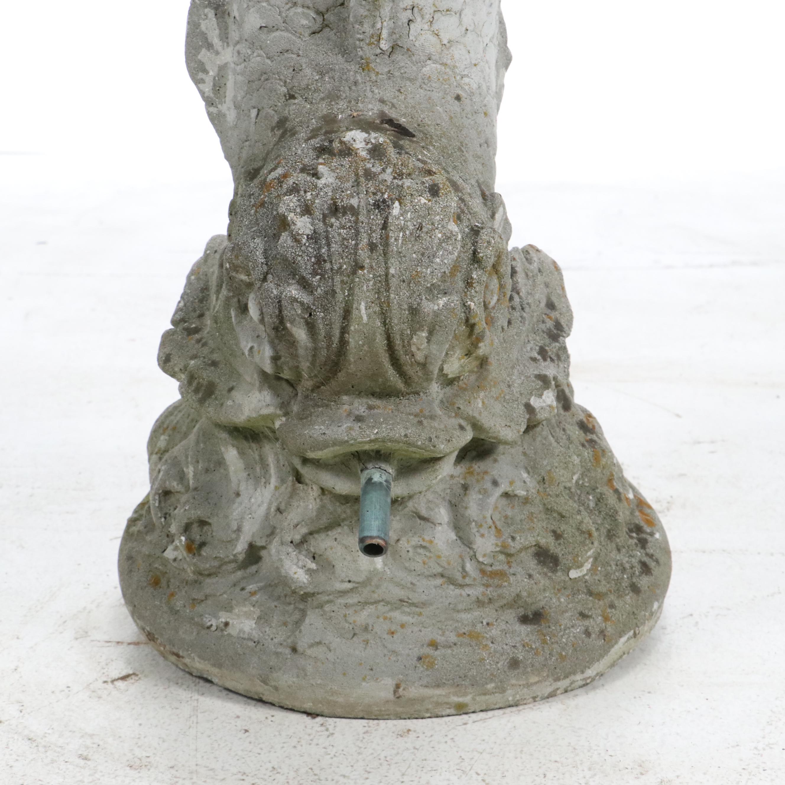 Baroque Style Dolphin Concrete Garden Sculptural Fountain