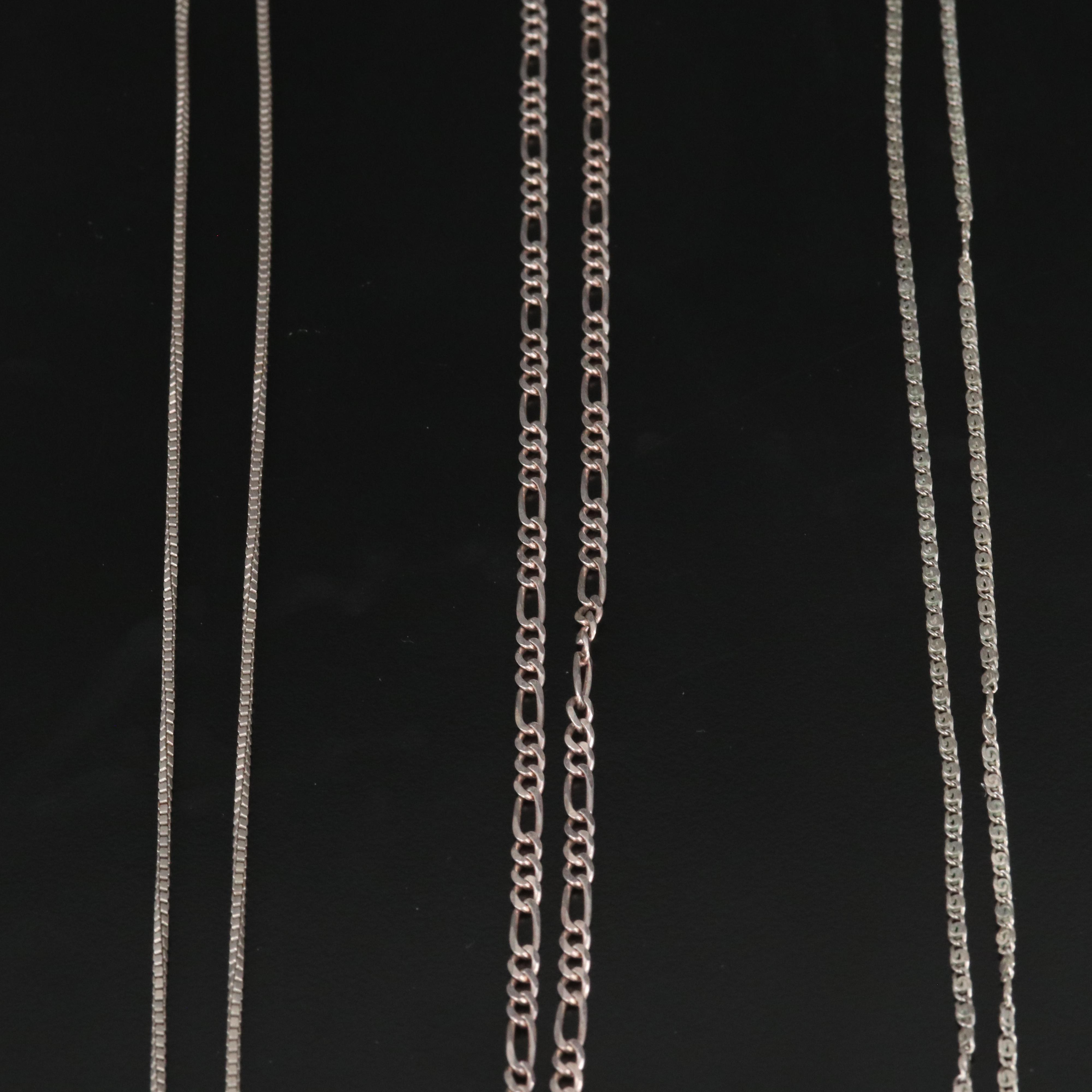 Sterling Pendant Necklaces and Bracelet with 800 Silver